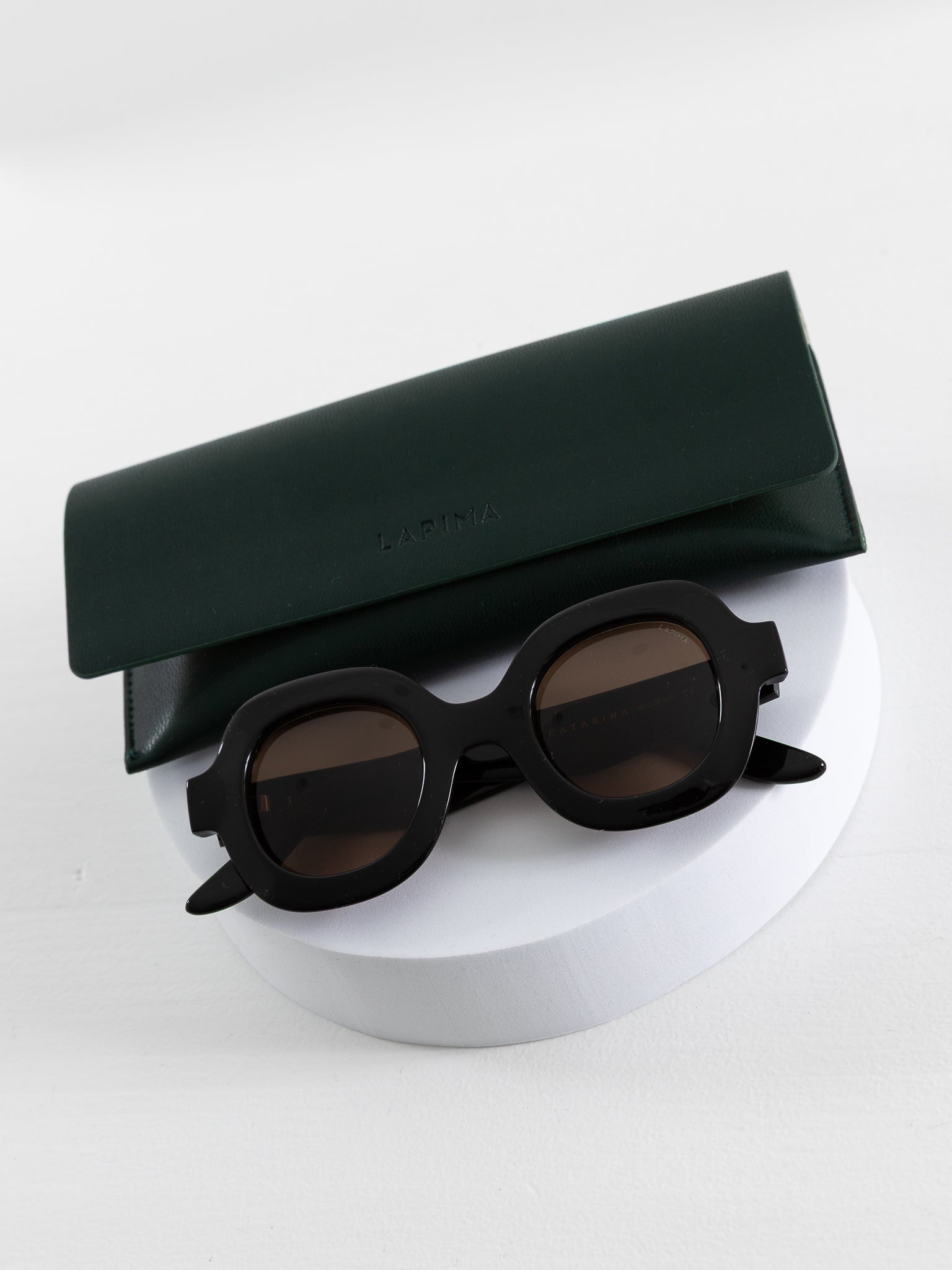 Lapima Catarina Sunglasses - Black Solid - LAPIMA at Worthwhile - shop SUNGLASSES