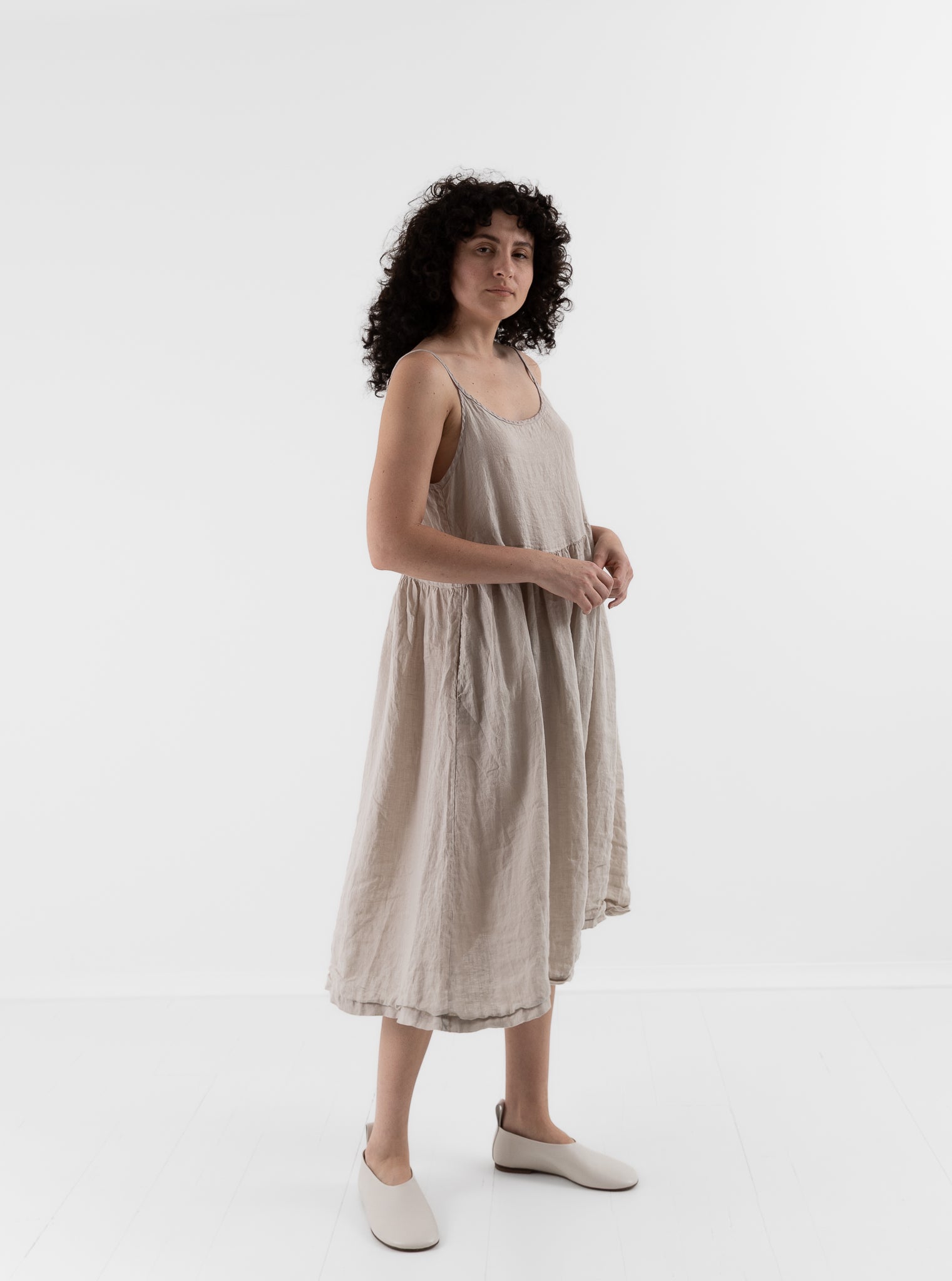 Llea Blue Vivian Dress in Oat - LLEA BLUE at Worthwhile - shop DRESS