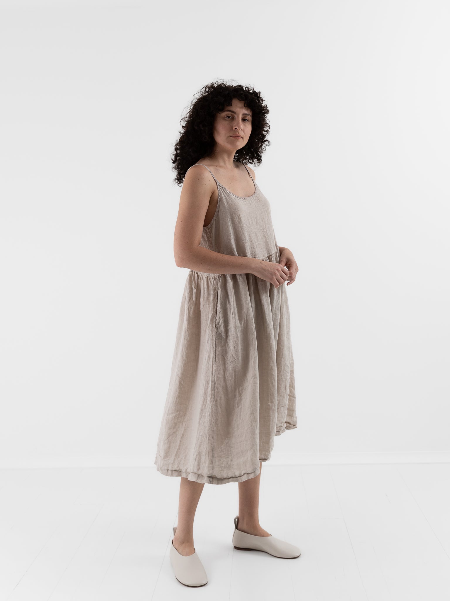Llea Blue Vivian Dress in Oat - LLEA BLUE at Worthwhile - shop DRESS
