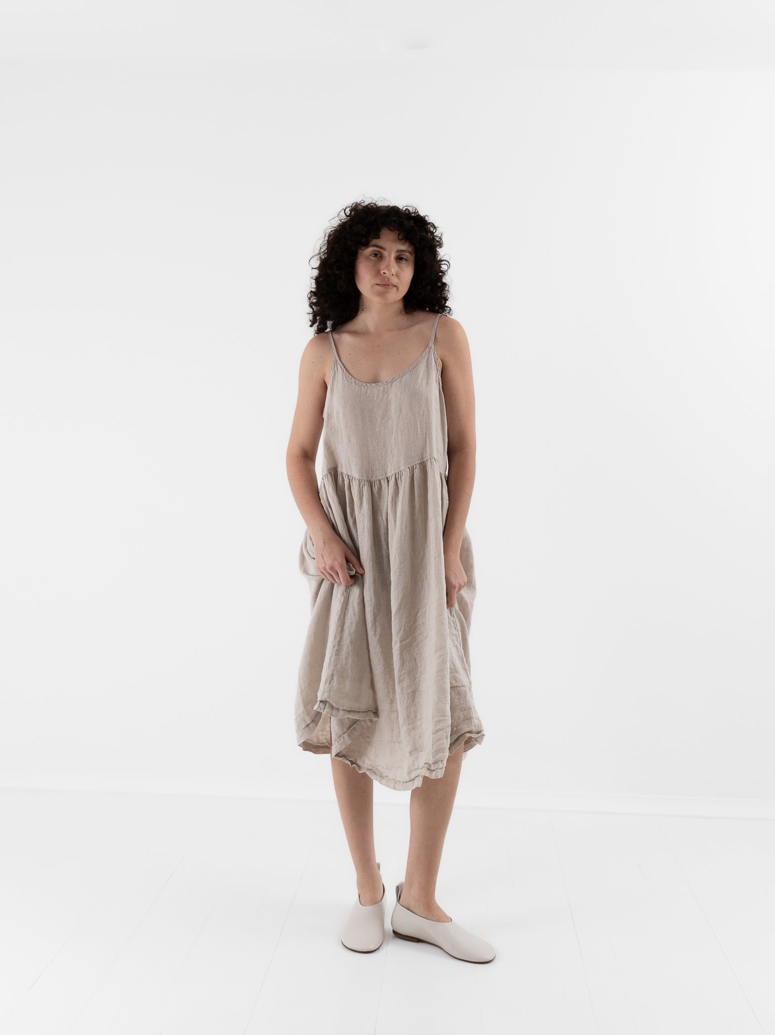 Llea Blue Vivian Dress in Oat - LLEA BLUE at Worthwhile - shop DRESS