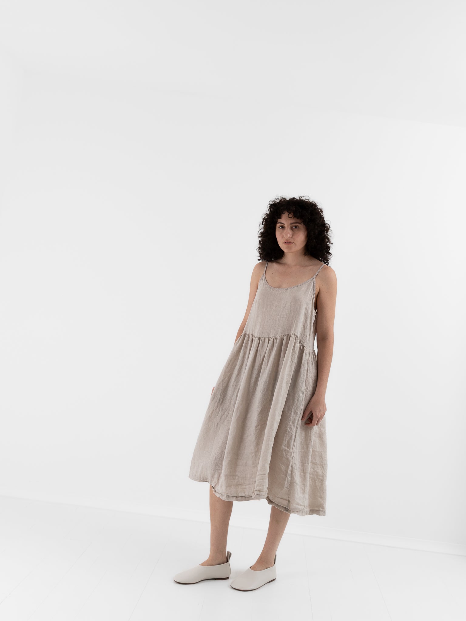 Llea Blue Vivian Dress in Oat - LLEA BLUE at Worthwhile - shop DRESS