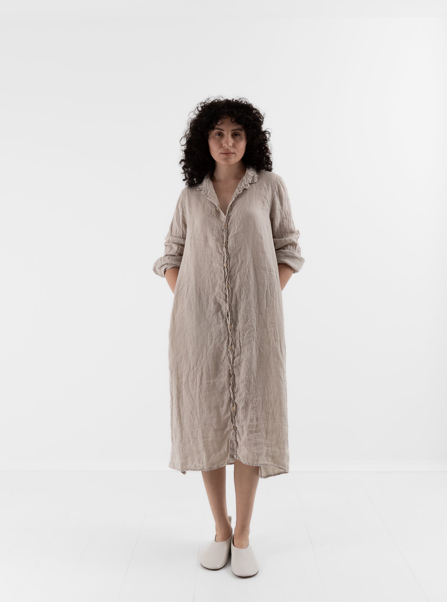 Llea Blue Frankie Dress in Oat - LLEA BLUE at Worthwhile - shop DRESS