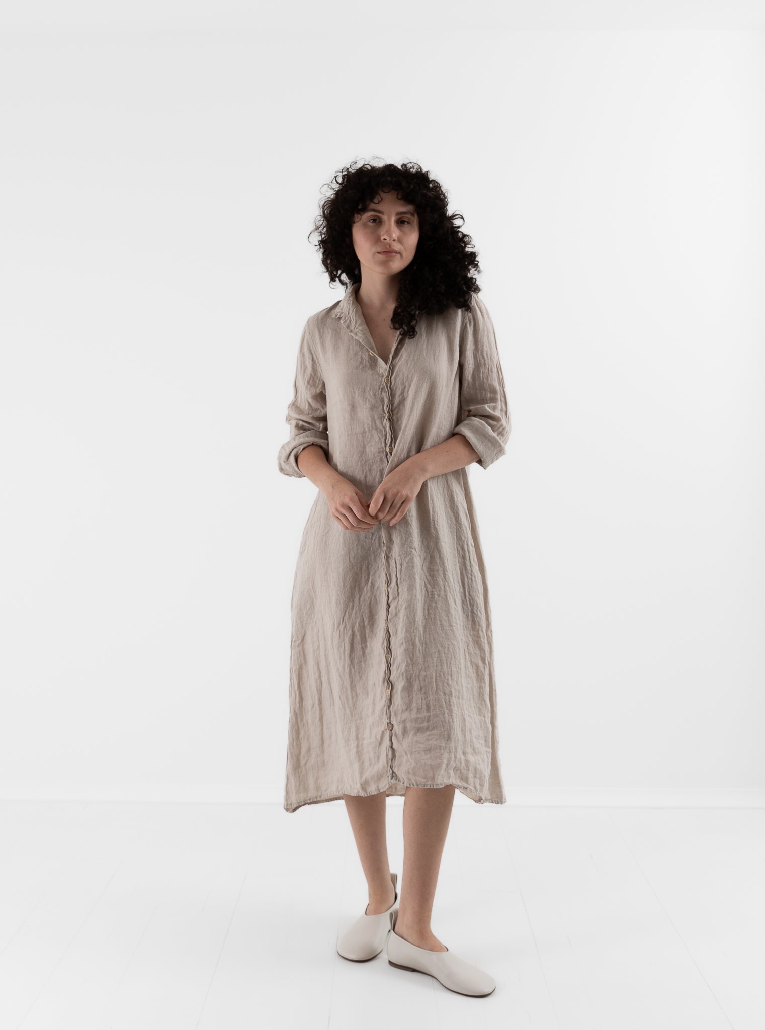 Llea Blue Frankie Dress in Oat - LLEA BLUE at Worthwhile - shop DRESS