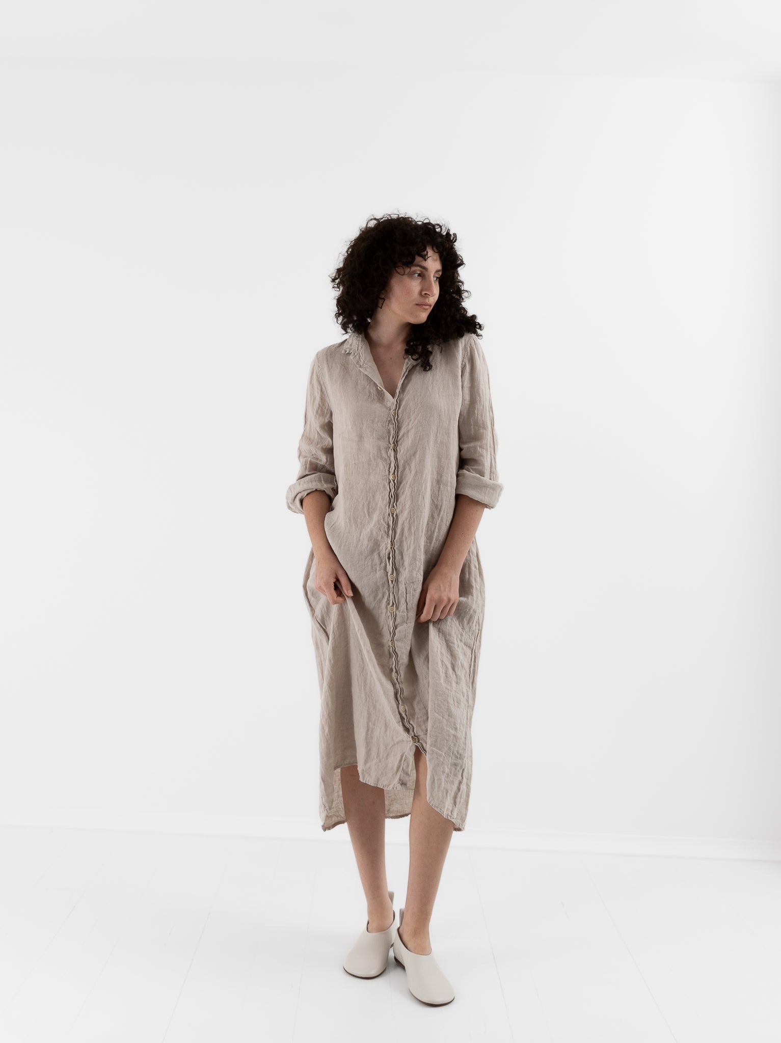 Llea Blue Frankie Dress in Oat - LLEA BLUE at Worthwhile - shop DRESS
