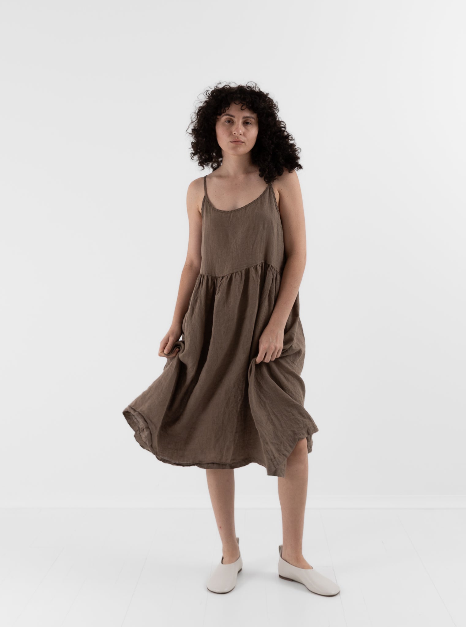 Llea Blue Vivan Dress in Bark - LLEA BLUE at Worthwhile - shop DRESS