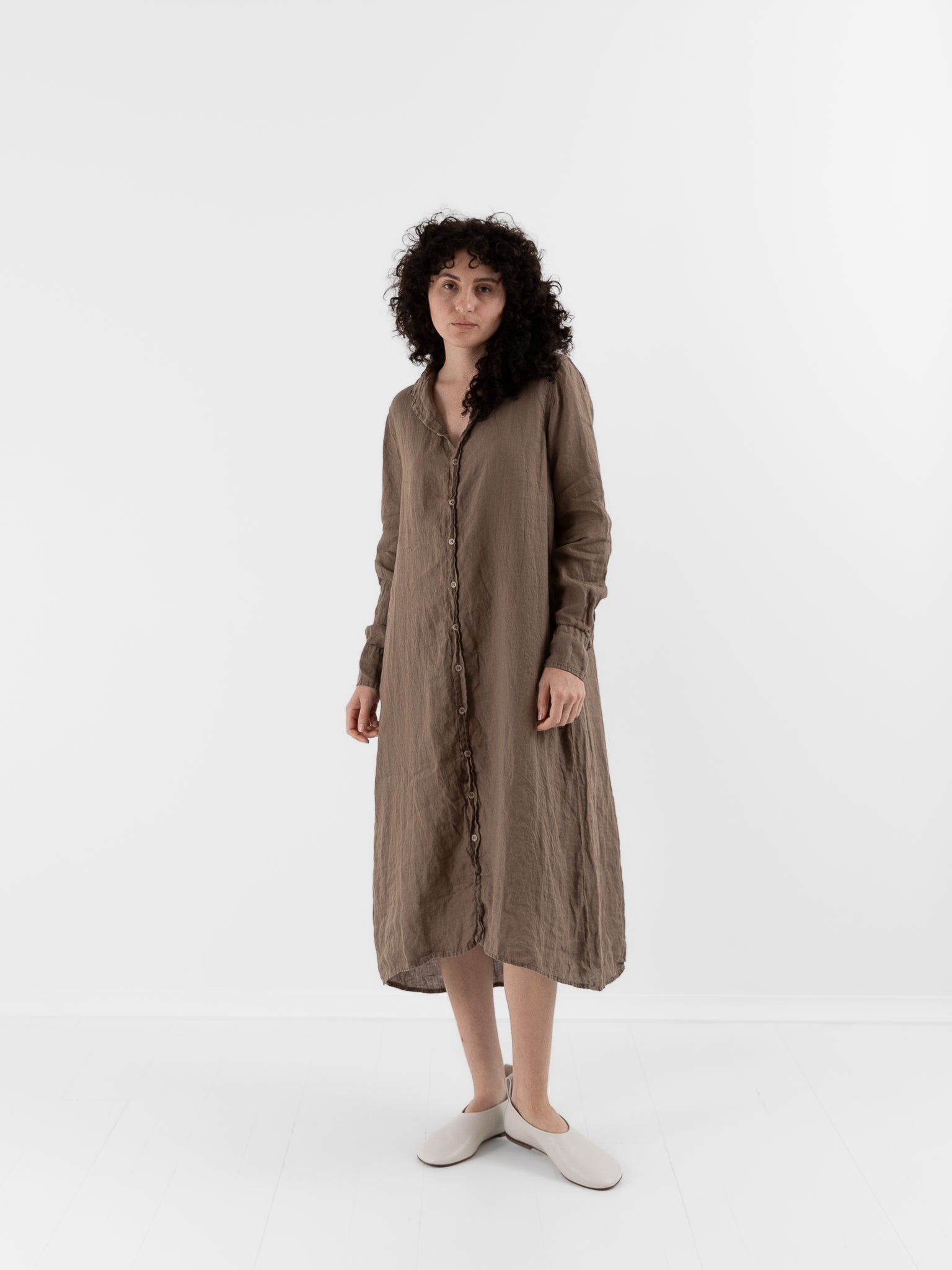 Llea Blue Frankie Dress in Bark - LLEA BLUE at Worthwhile - shop DRESS