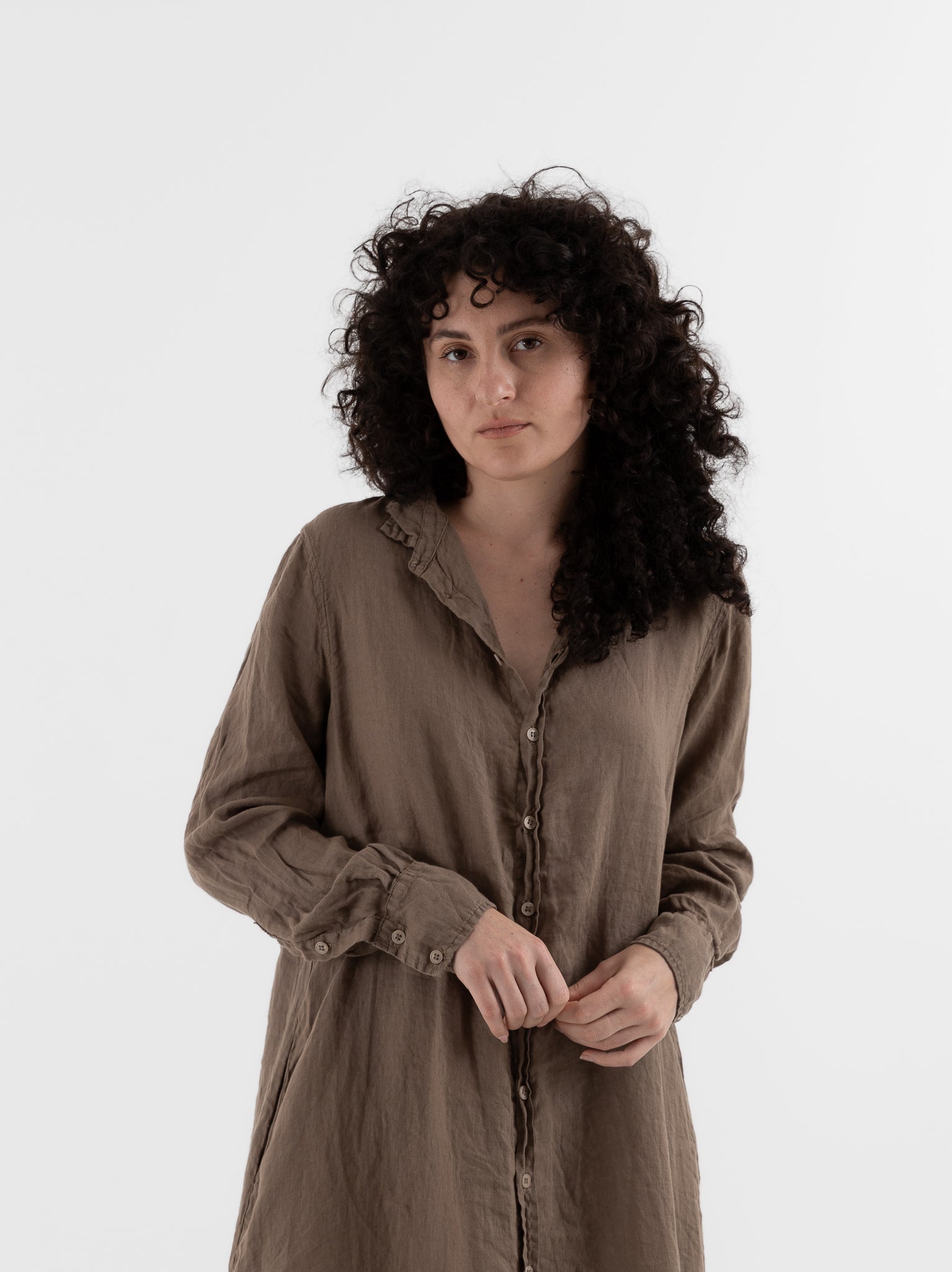 Llea Blue Frankie Dress in Bark - LLEA BLUE at Worthwhile - shop DRESS
