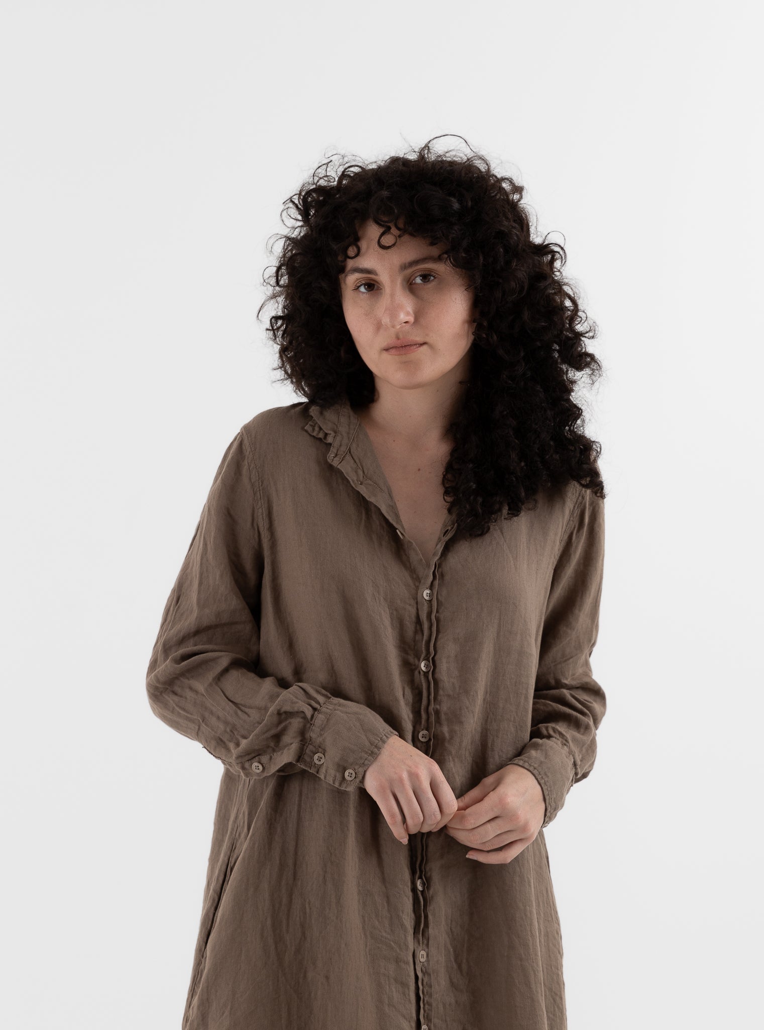 Llea Blue Frankie Dress in Bark - LLEA BLUE at Worthwhile - shop DRESS