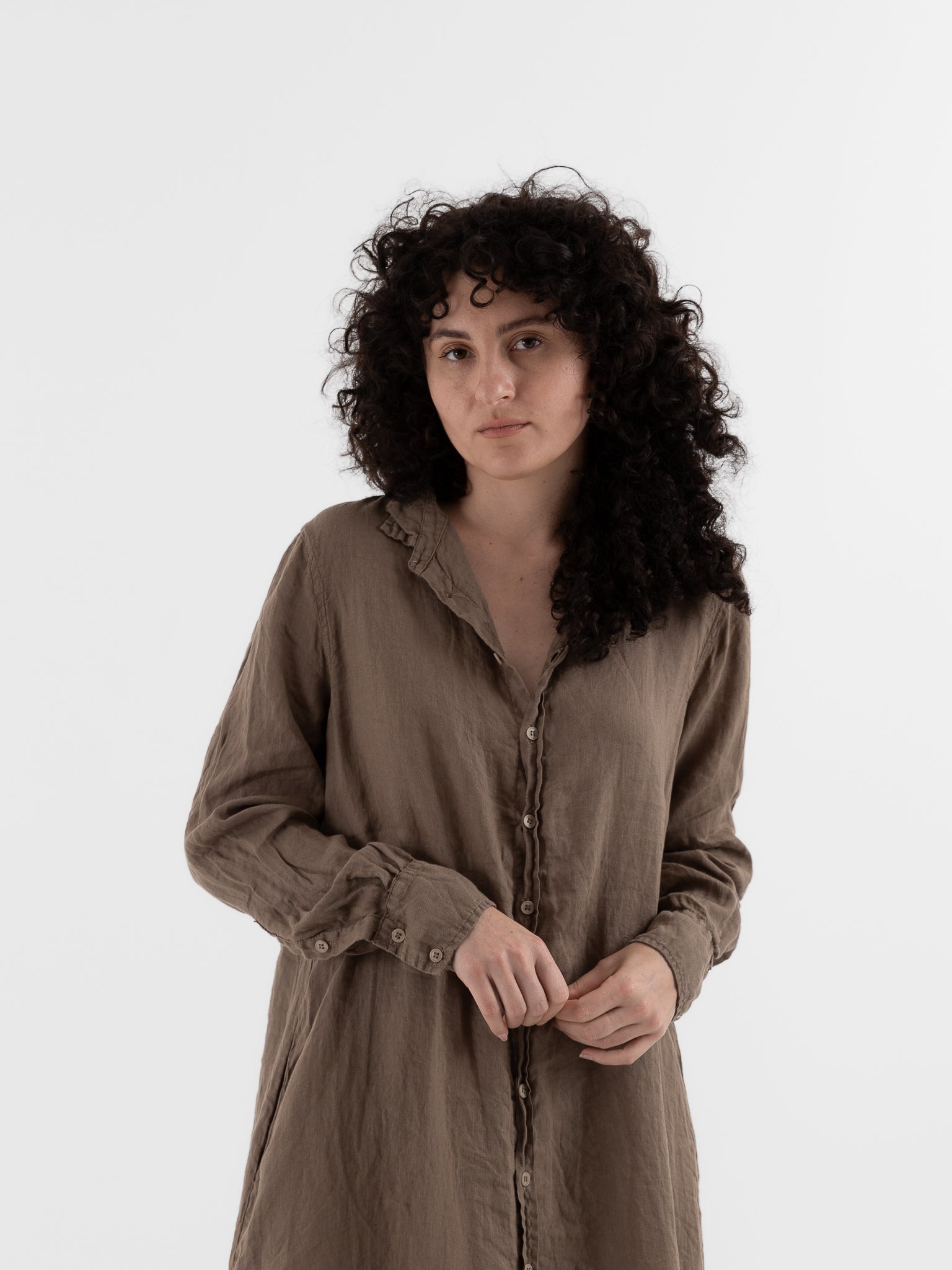 Llea Blue Frankie Dress in Bark - LLEA BLUE at Worthwhile - shop DRESS