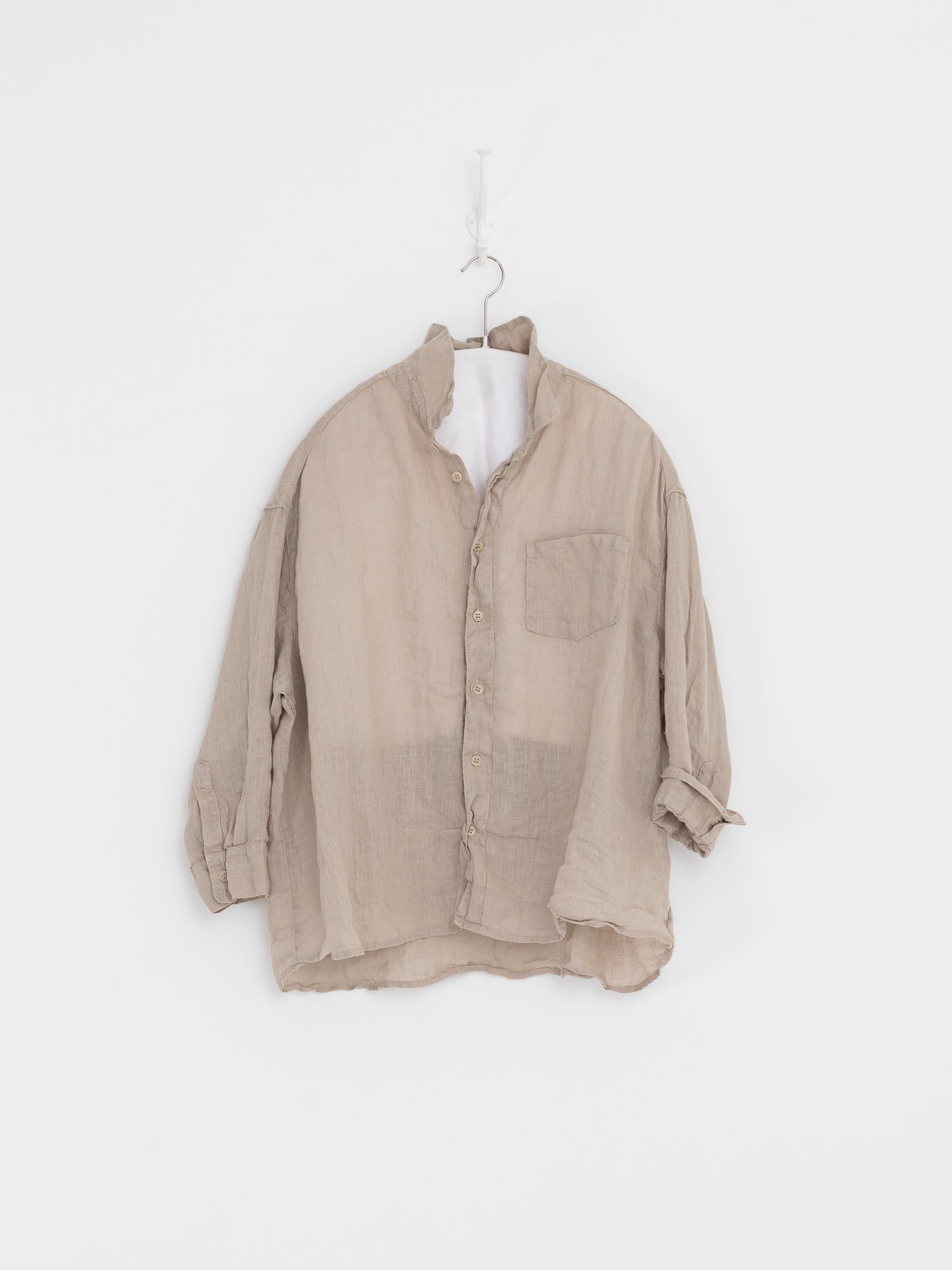 Llea Blue Aven Shirt in Oat - LLEA BLUE at Worthwhile - shop TOP
