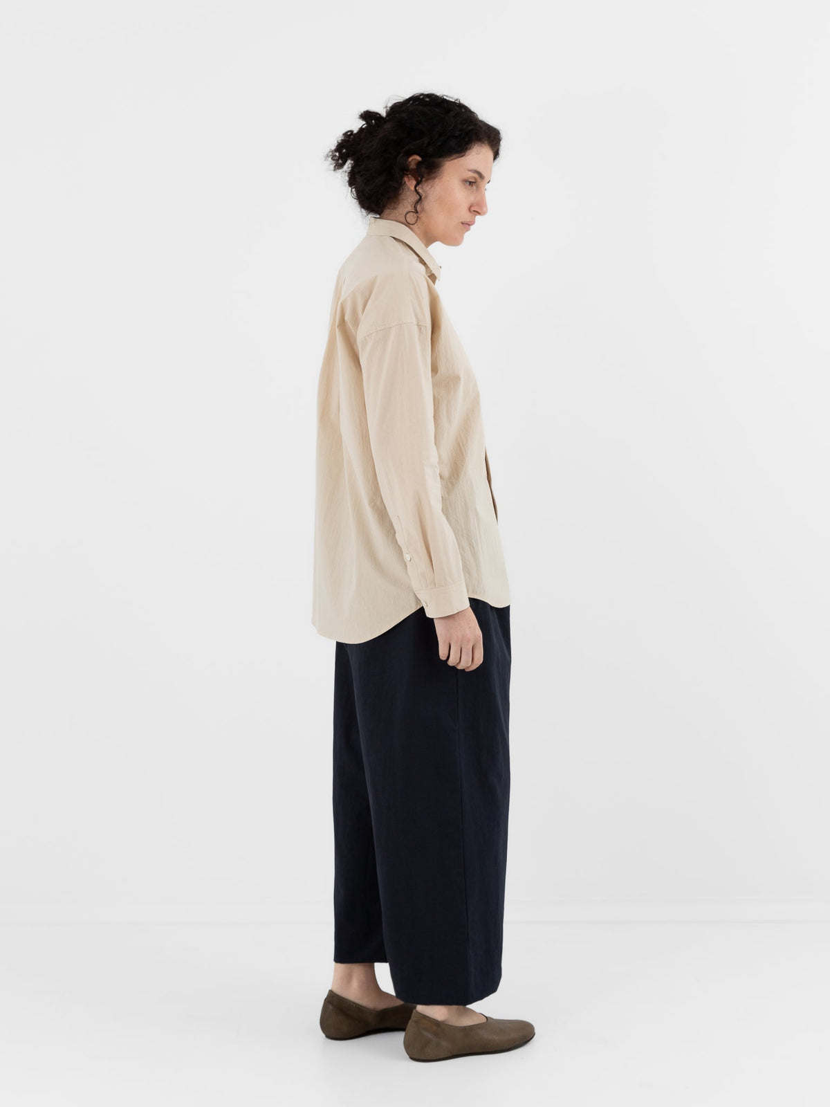 Makié Kate Shirt in Cream - MAKIE at Worthwhile - shop TOP