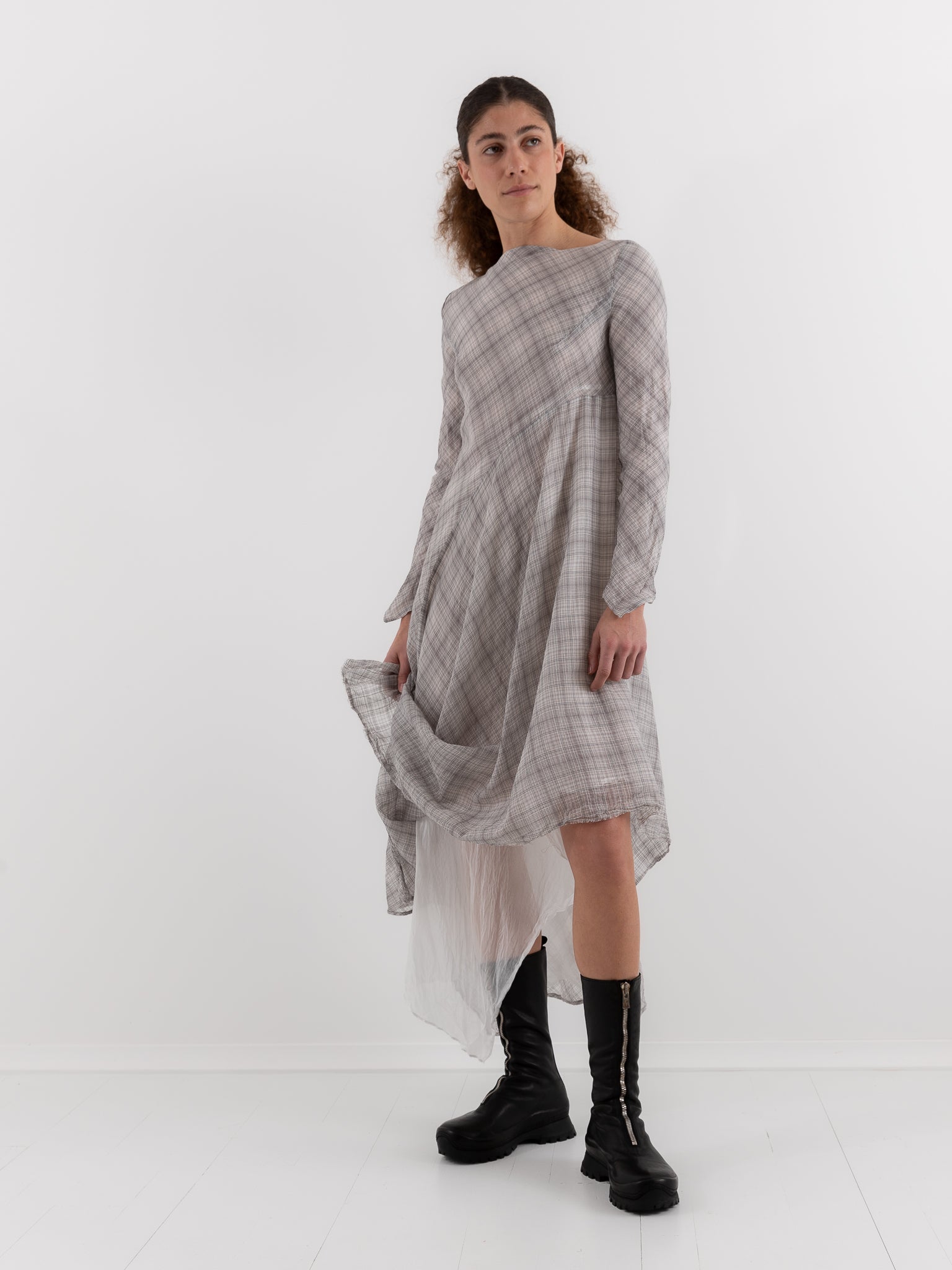 Marc LeBihan Dress 2111 in Grey - MARC LE BIHAN at Worthwhile - shop DRESS