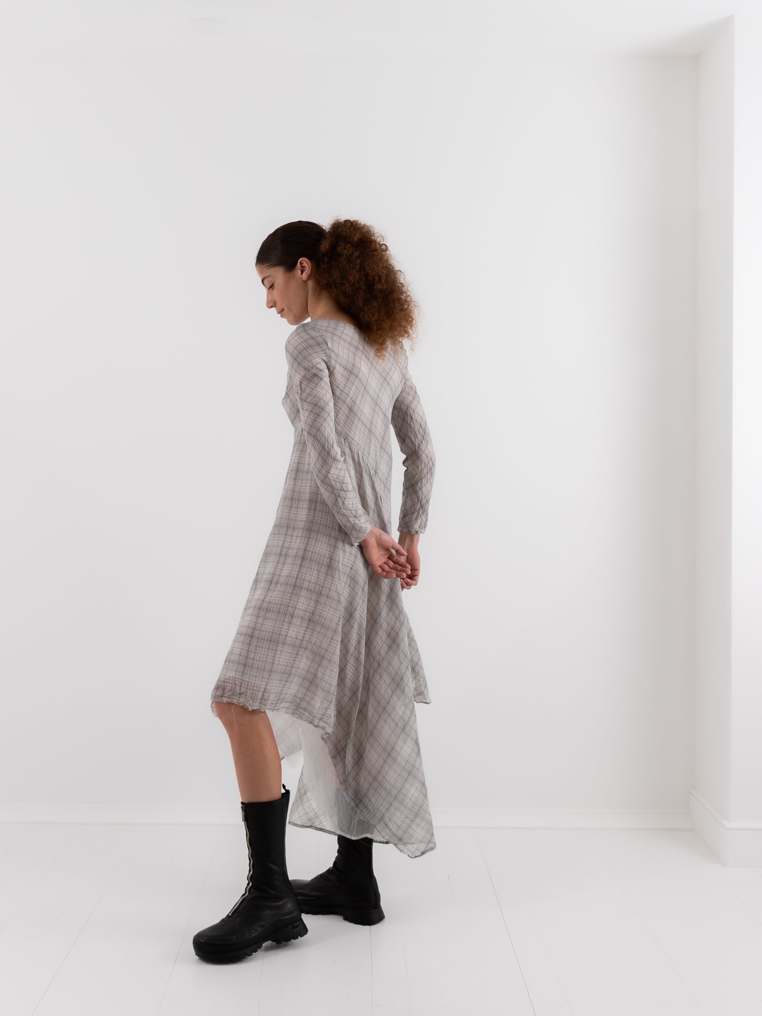 Marc LeBihan Dress 2111 in Grey - MARC LE BIHAN at Worthwhile - shop DRESS