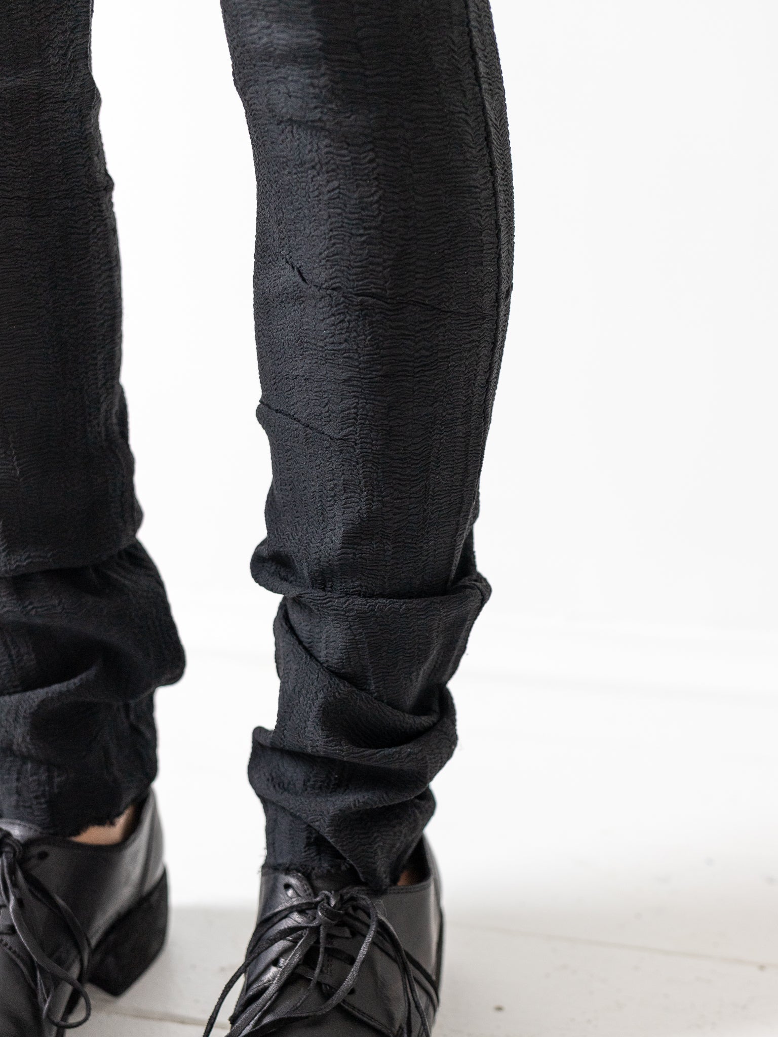 Marc LeBihan Stretch Silk Leggings, Black - MARC LE BIHAN at Worthwhile - shop LEGGINGS