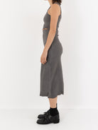 Marc LeBihan Stretch Silk Skirt, Rose Grey - Worthwhile, Inc.