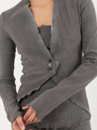 Marc LeBihan Stretch Silk Jacket, Rose Grey - Worthwhile, Inc.