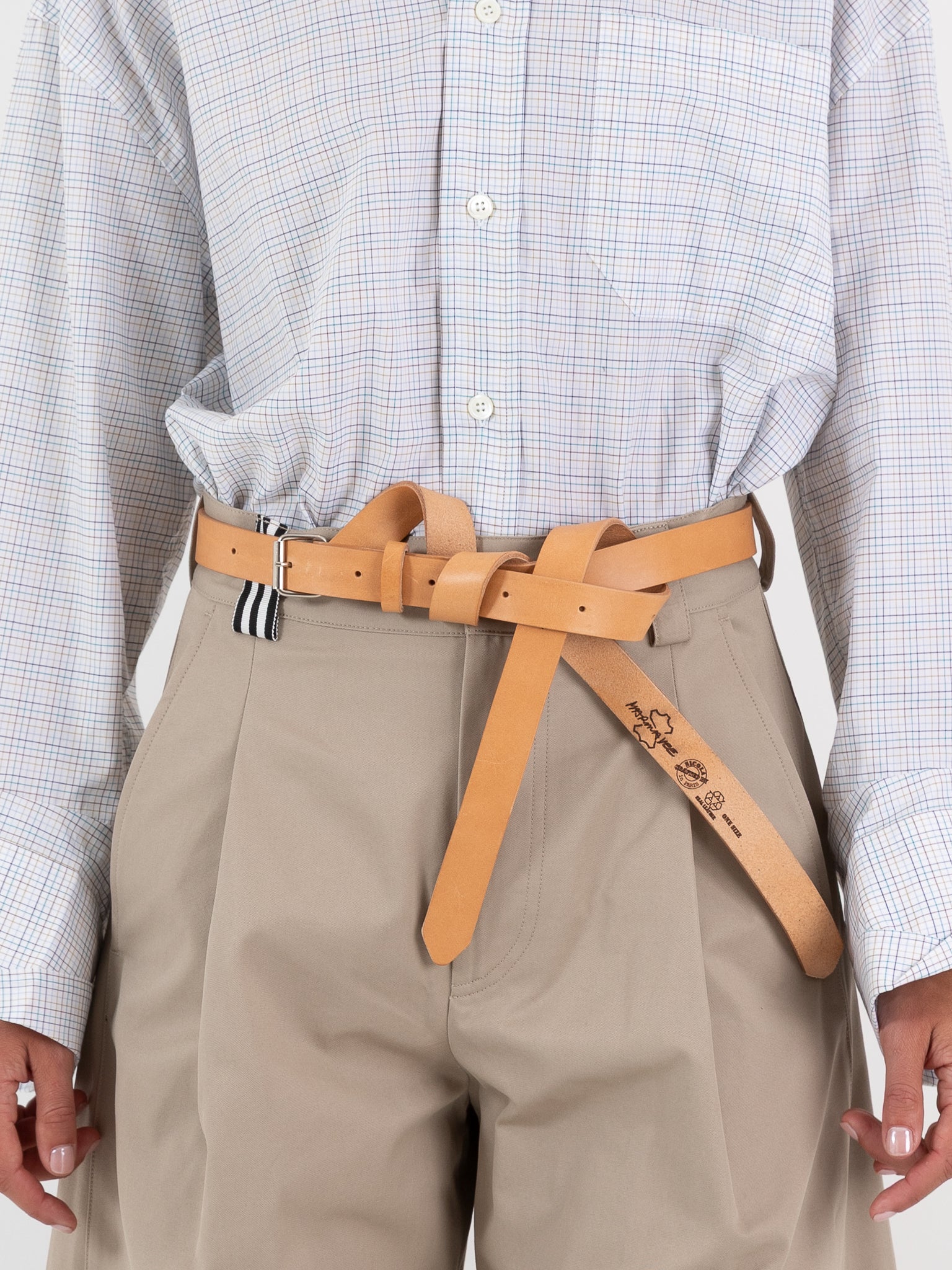 Marina Yee U Turn Belt 25 in Nude - MARINA YEE at Worthwhile - shop BELT