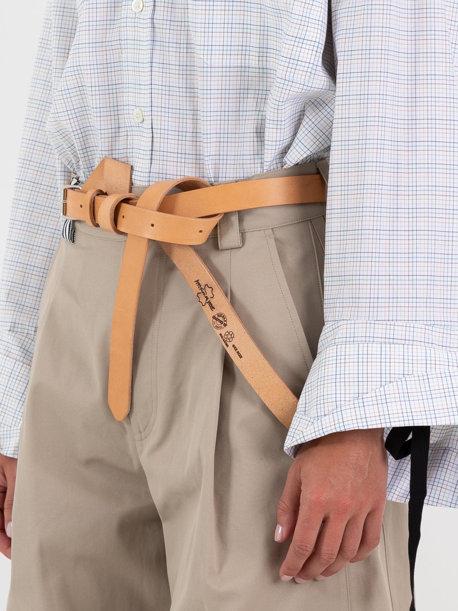 Marina Yee U Turn Belt 25 in Nude - MARINA YEE at Worthwhile - shop BELT