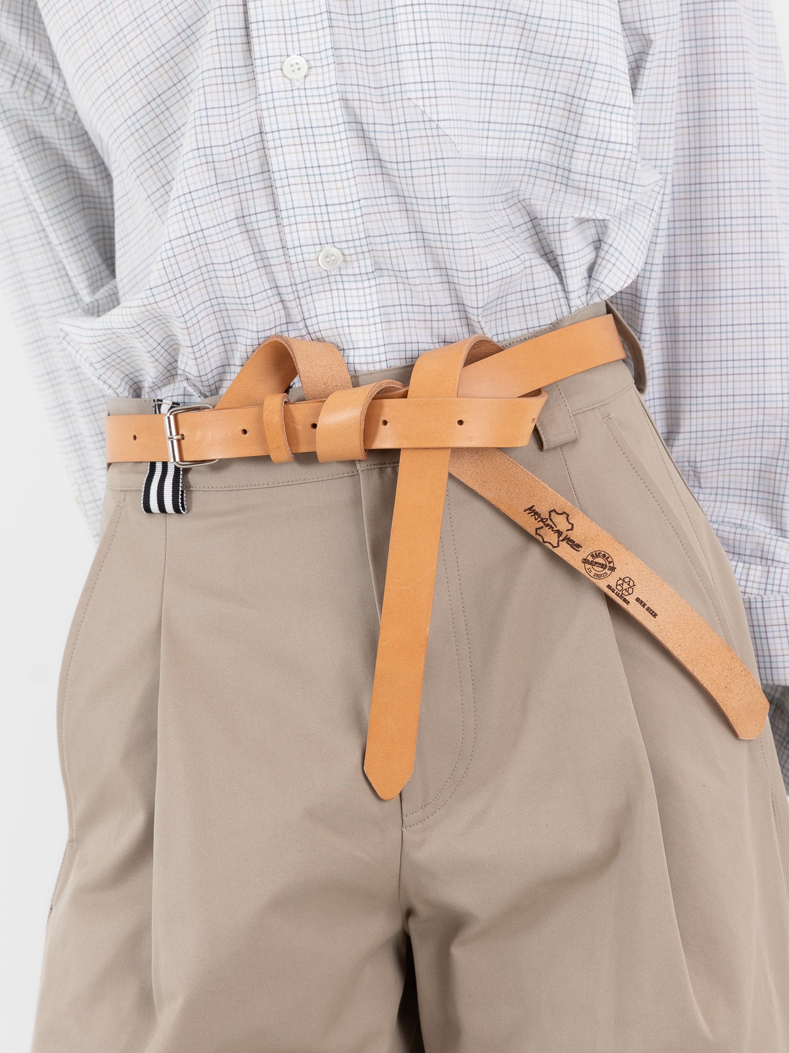 Marina Yee U Turn Belt 25 in Nude - MARINA YEE at Worthwhile - shop BELT