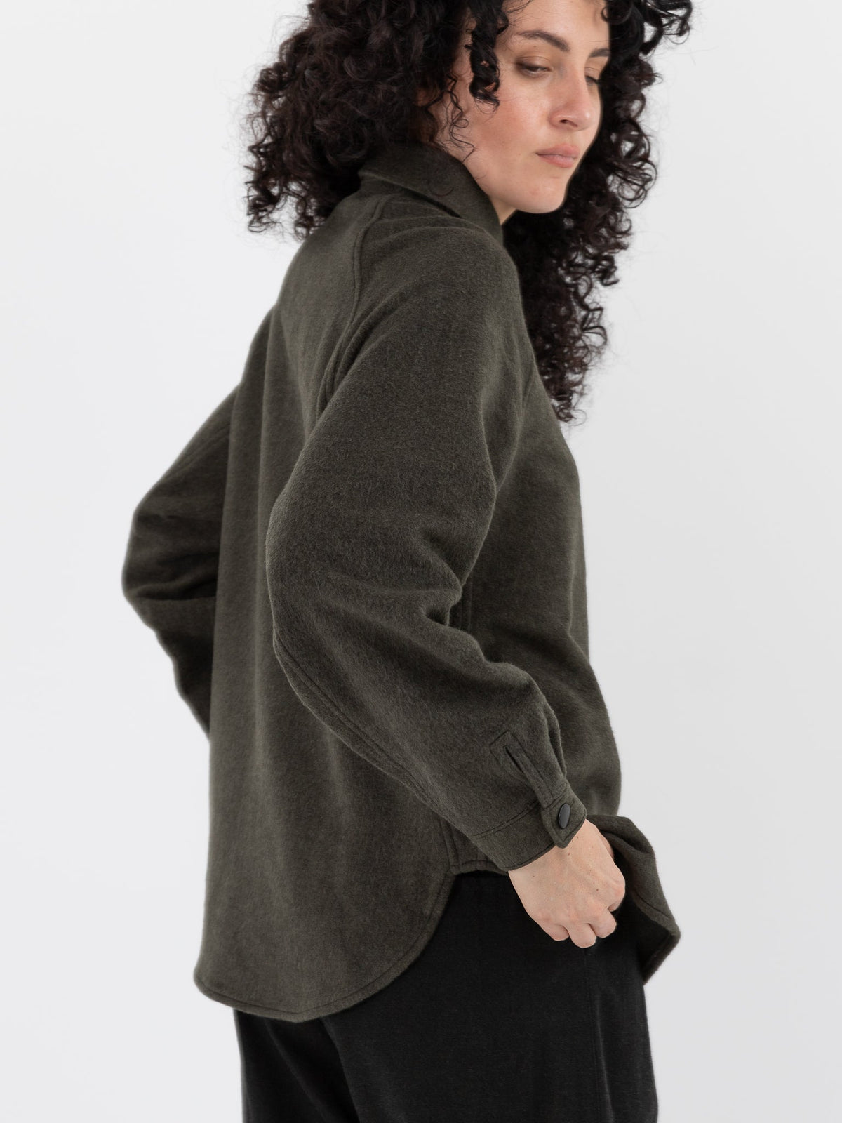 MITTAN Shirt 108 in Ash Green - MITTAN at Worthwhile - shop TOP