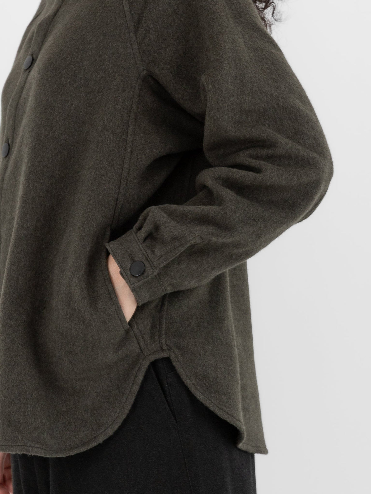 MITTAN Shirt 108 in Ash Green - MITTAN at Worthwhile - shop TOP