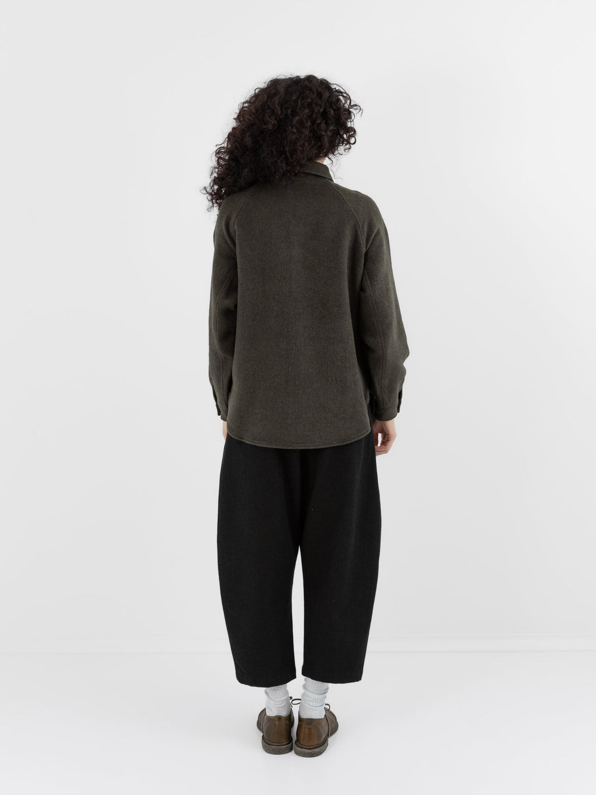 MITTAN Shirt 108 in Ash Green - MITTAN at Worthwhile - shop TOP