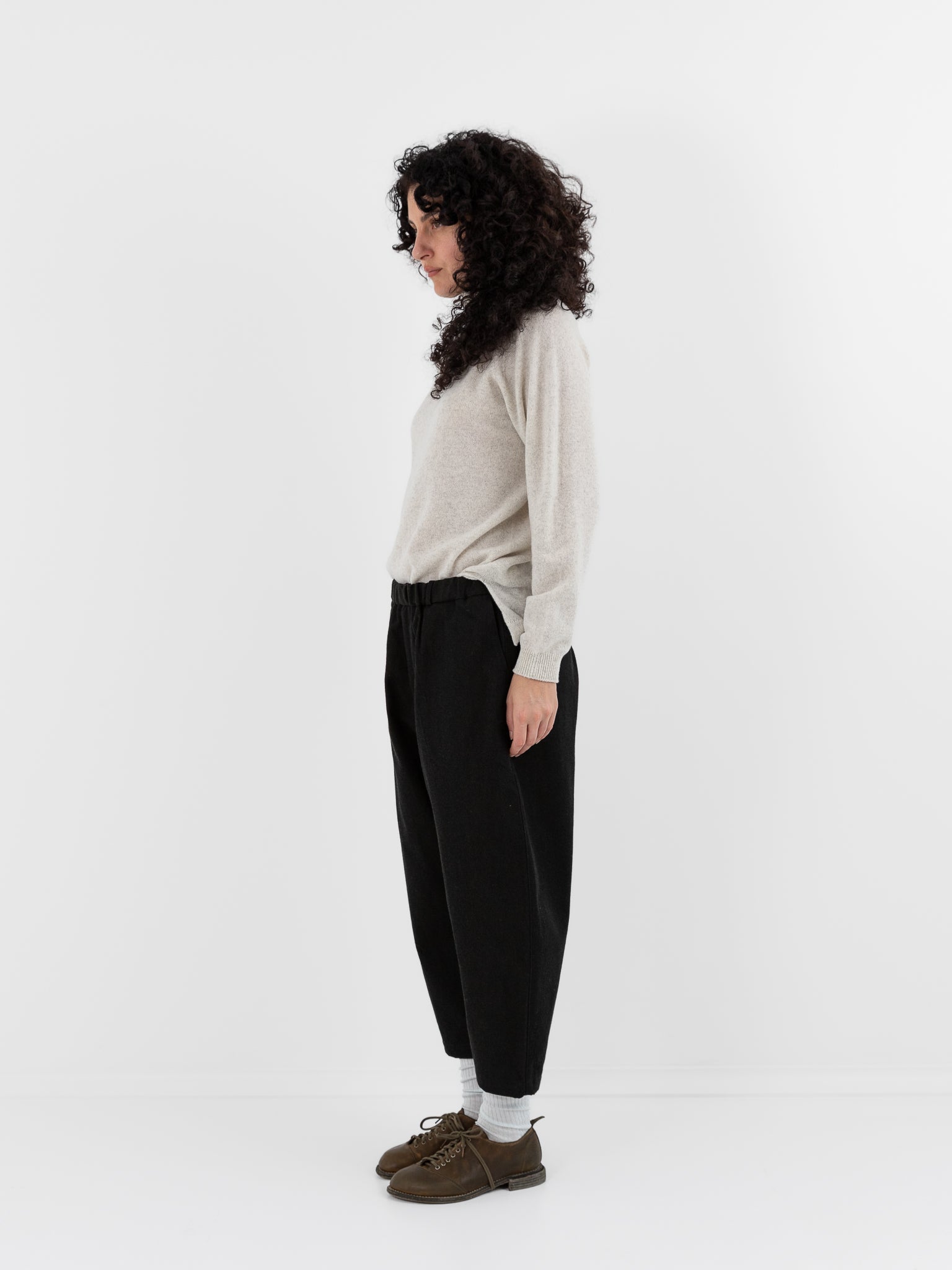 MITTAN Trousers 125 in Black Green - MITTAN at Worthwhile - shop PANT