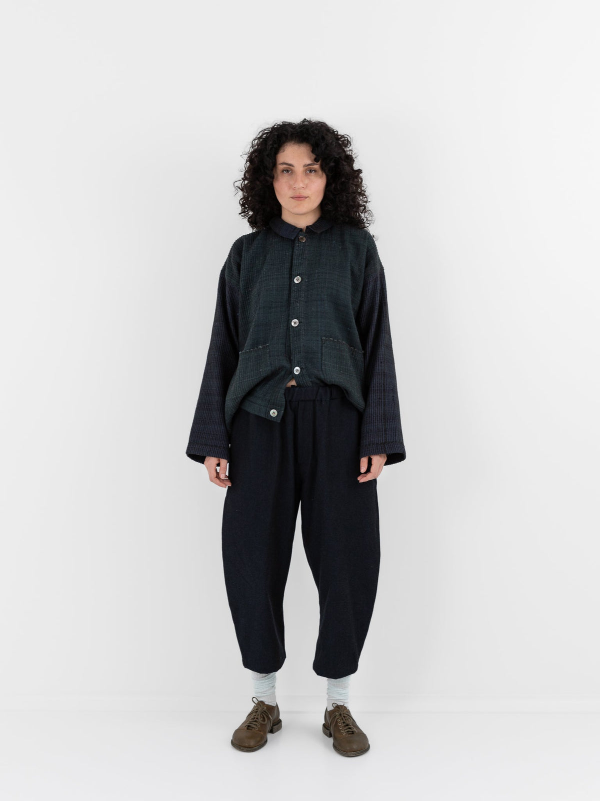 MITTAN Trousers 125 in Navy Black - MITTAN at Worthwhile - shop PANT