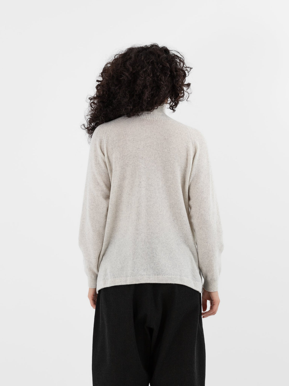 MITTAN Turtleneck Sweater 34 in Light Ash - MITTAN at Worthwhile - shop TOP