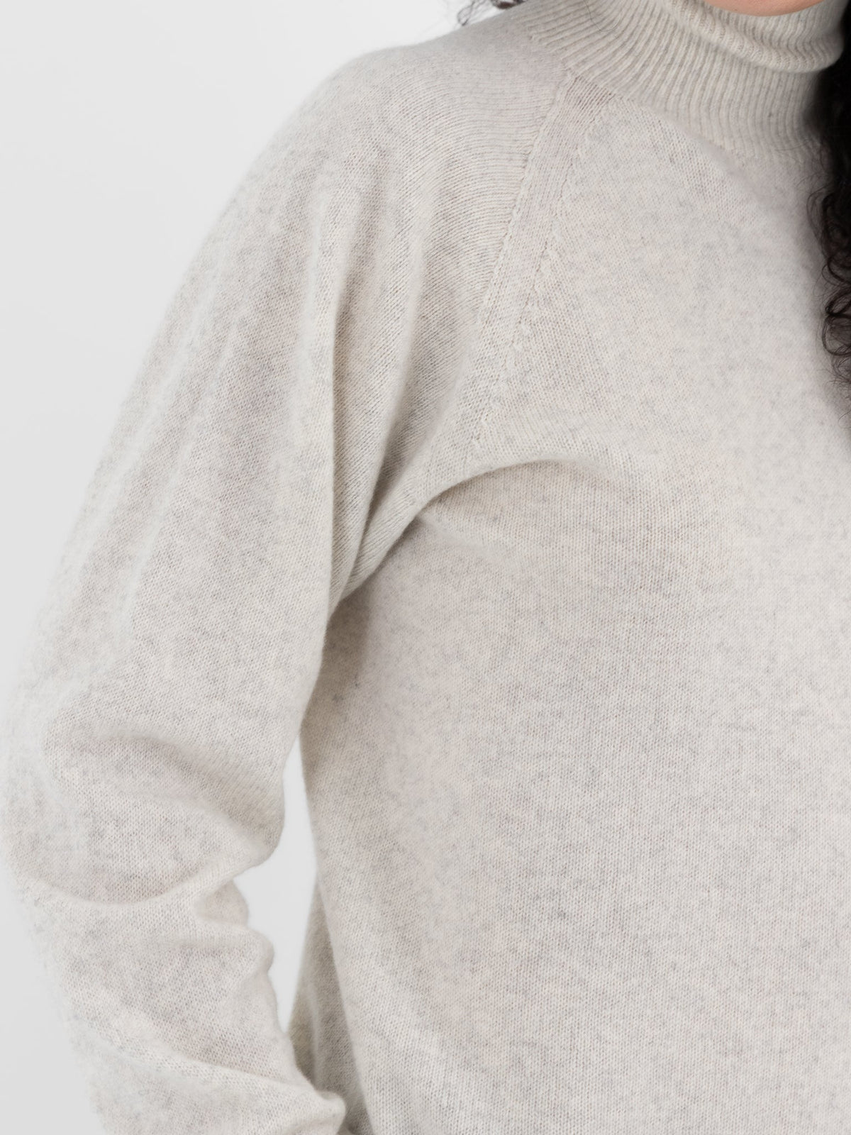 MITTAN Turtleneck Sweater 34 in Light Ash - MITTAN at Worthwhile - shop TOP