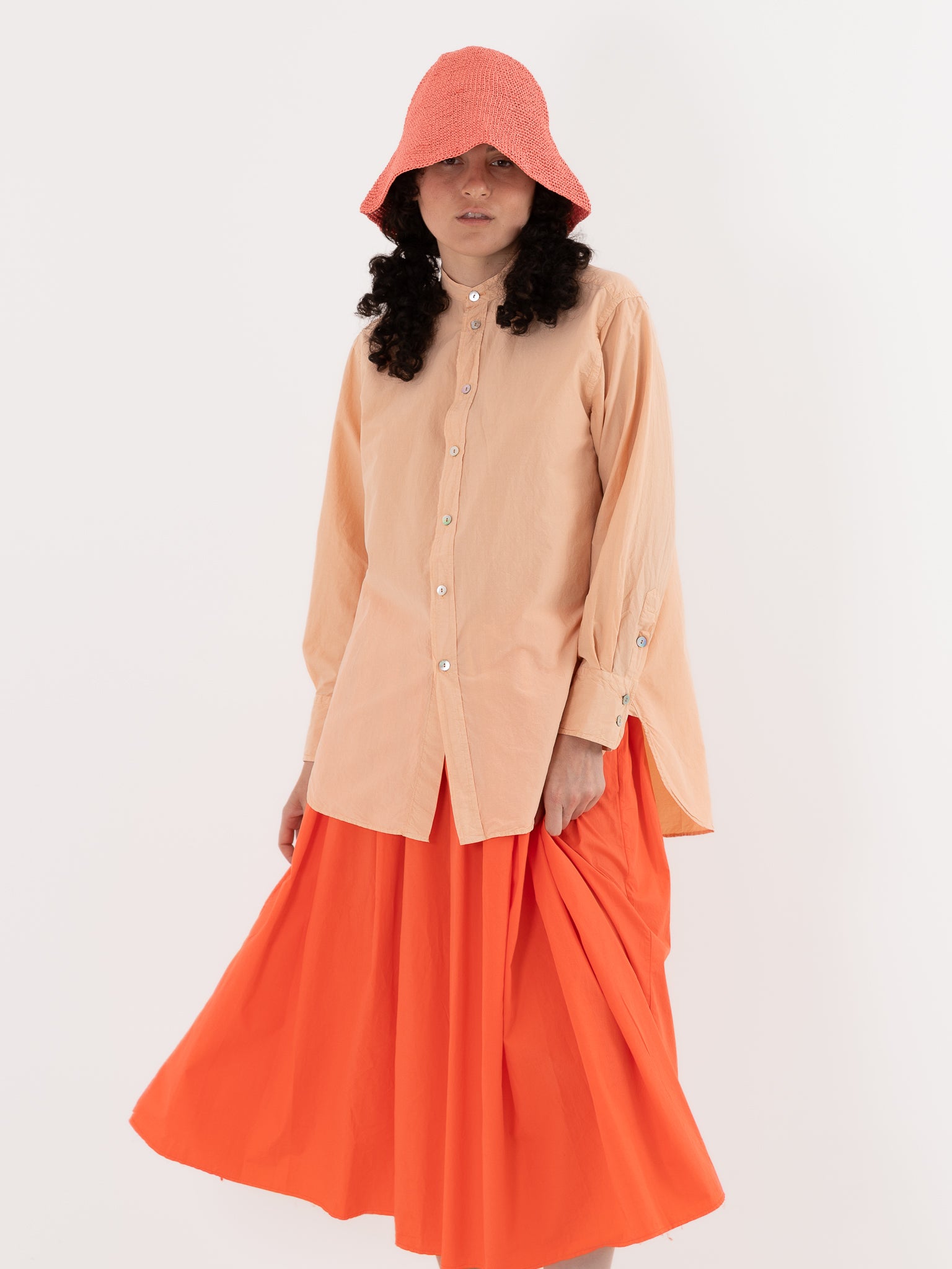 Nitto Rosie Shirt in Nude - NITTO at Worthwhile - shop TOP