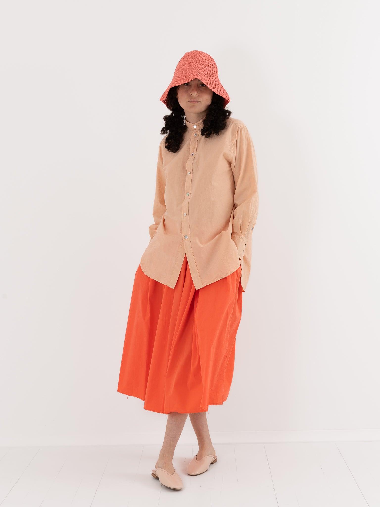Nitto Rosie Shirt in Nude - NITTO at Worthwhile - shop TOP