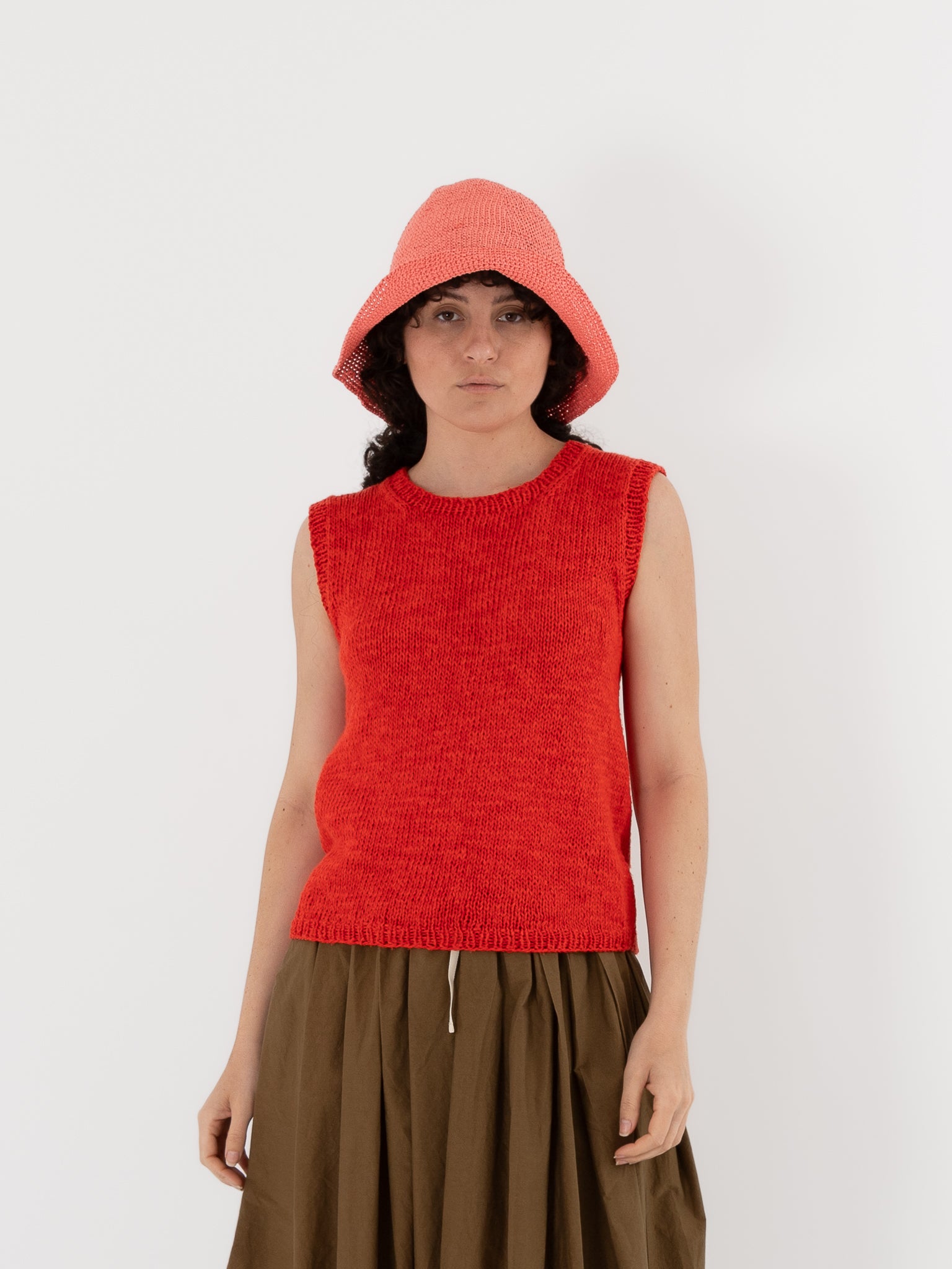 Nitto Pincel Vest in Coral - NITTO at Worthwhile - shop VEST