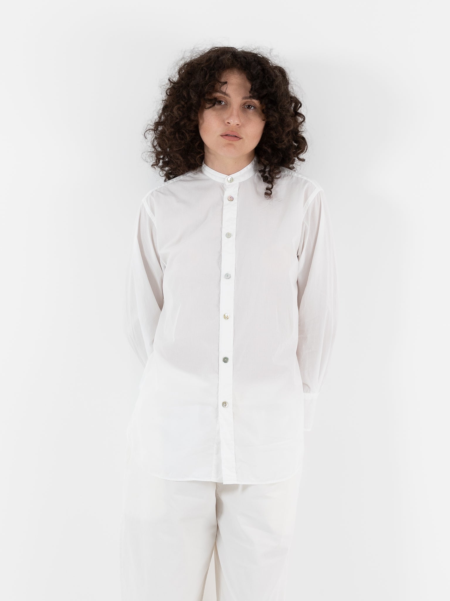 Nitto Rosie Shirt in Off White - NITTO at Worthwhile - shop TOP