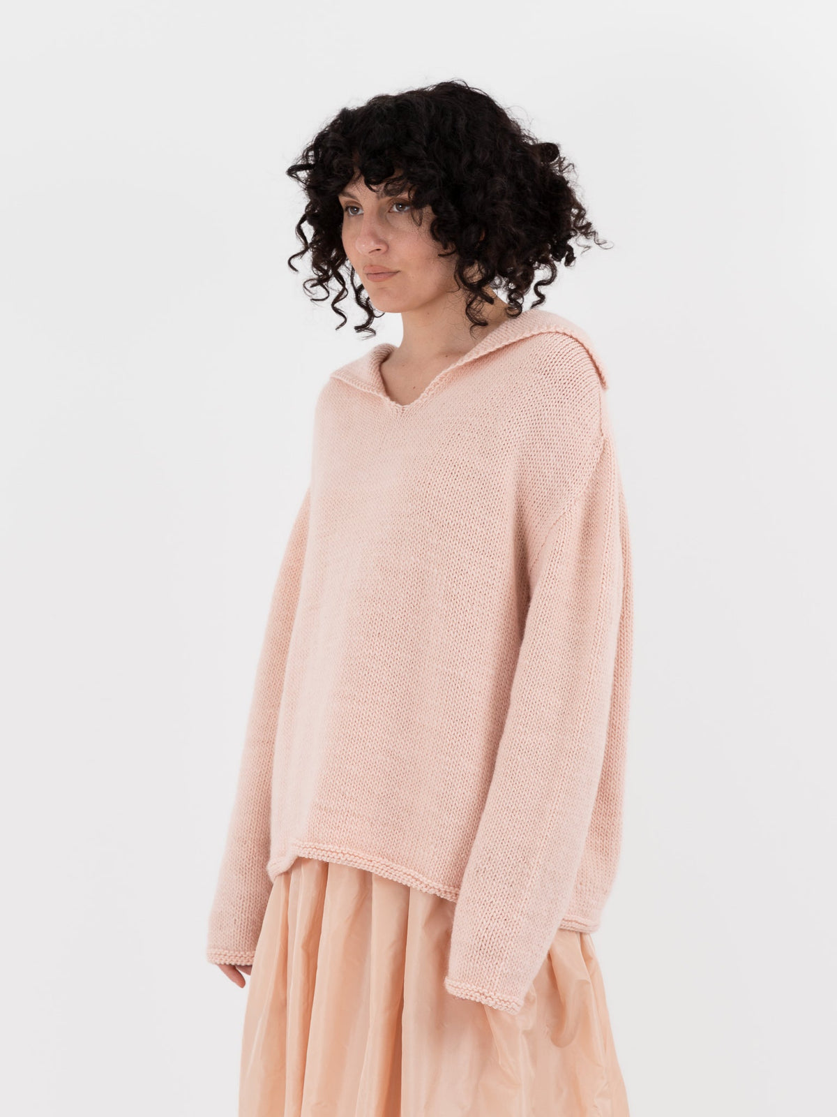Nitto Aviator Sweater in Baby Pink - NITTO at Worthwhile - shop SWEATER