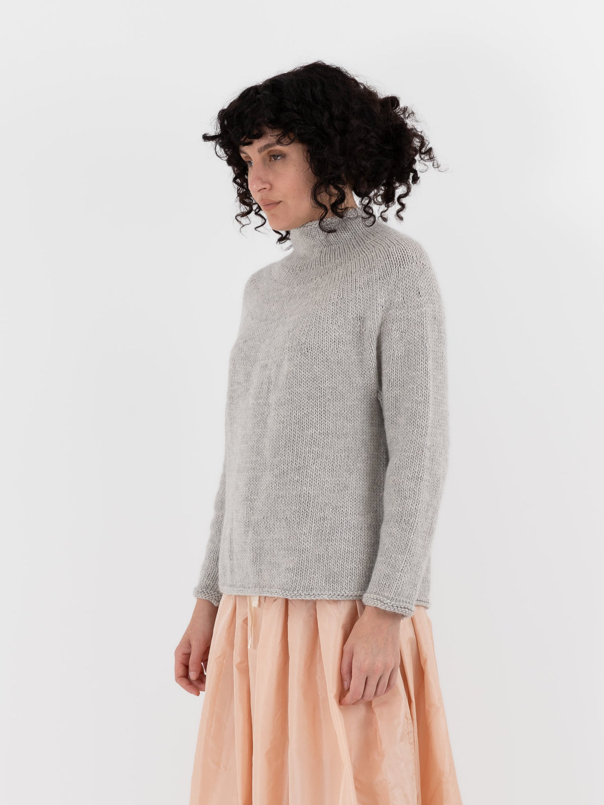 Nitto Cafe Da Manha Sweater in Light Grey - NITTO at Worthwhile - shop SWEATER