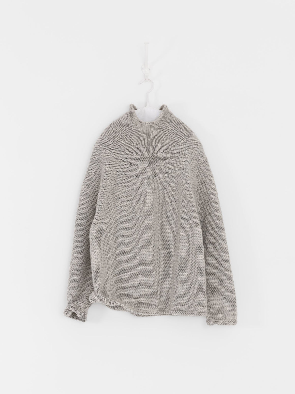Nitto Cafe Da Manha Sweater in Light Grey - NITTO at Worthwhile - shop SWEATER