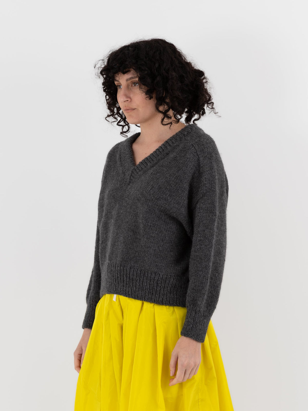 Nitto Donna Sweater in Anthracite Grey - NITTO at Worthwhile - shop SWEATER