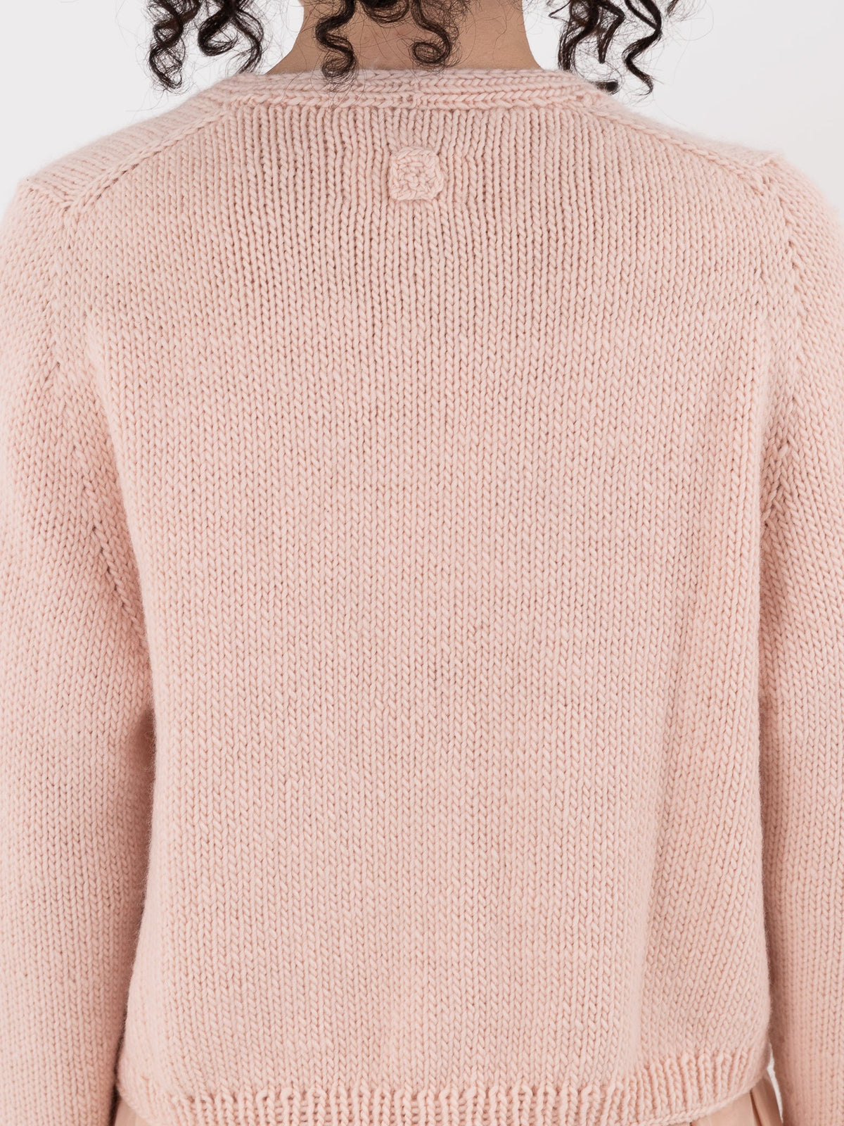 Nitto Nino OSW Cardigan in Baby Pink - NITTO at Worthwhile - shop CARDIGAN