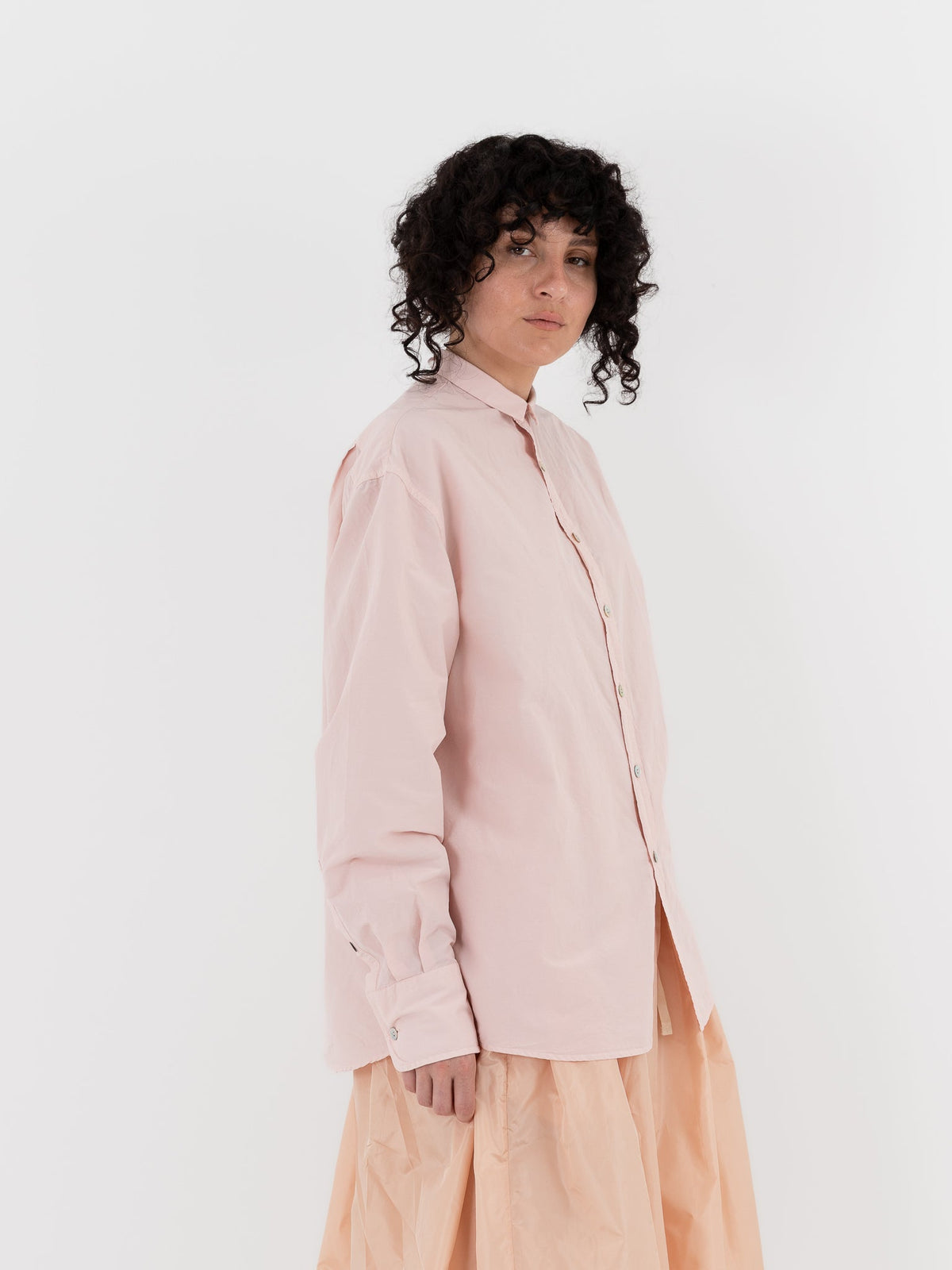 Nitto Pamela Shirt in Baby Pink - NITTO at Worthwhile - shop TOP
