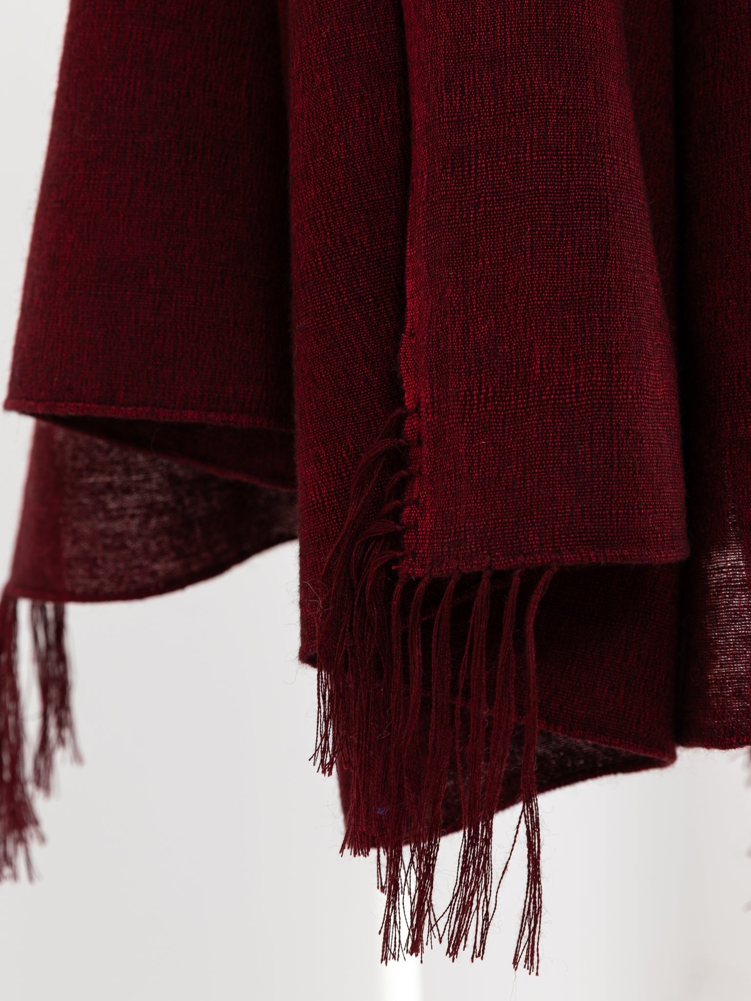 Norlha Village Light Tassels Scarf in Monk Red - NORLHA at Worthwhile - shop SCARF