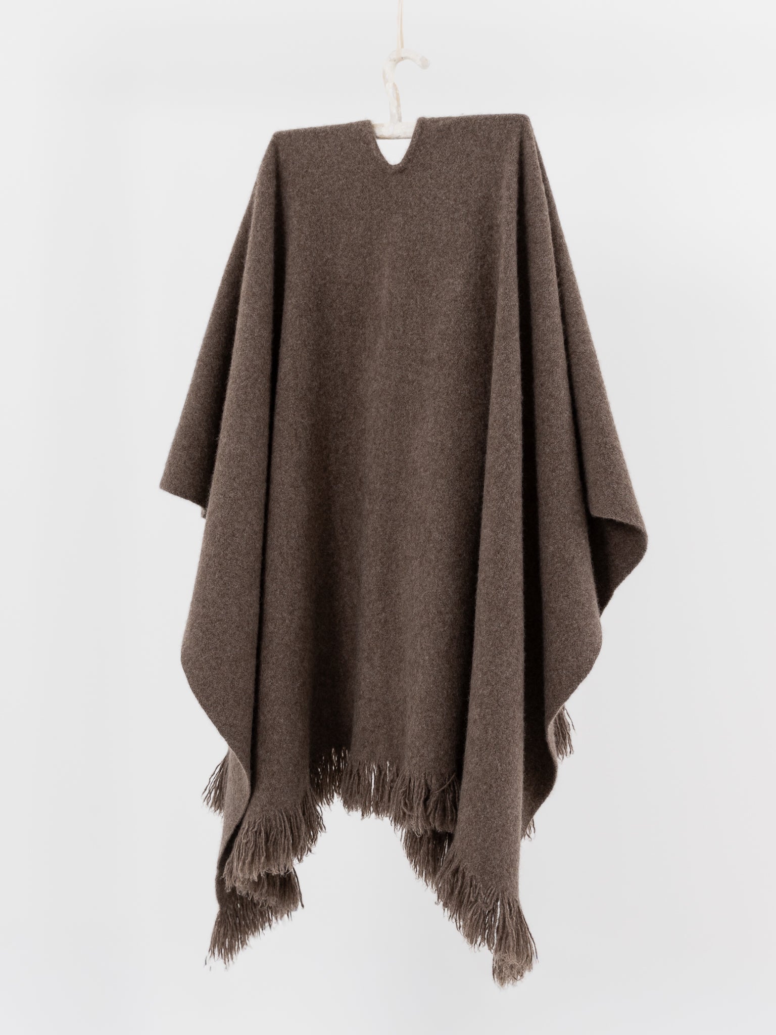Norlha Split Cape in Natural Yak Grey - NORLHA at Worthwhile - shop SCARF