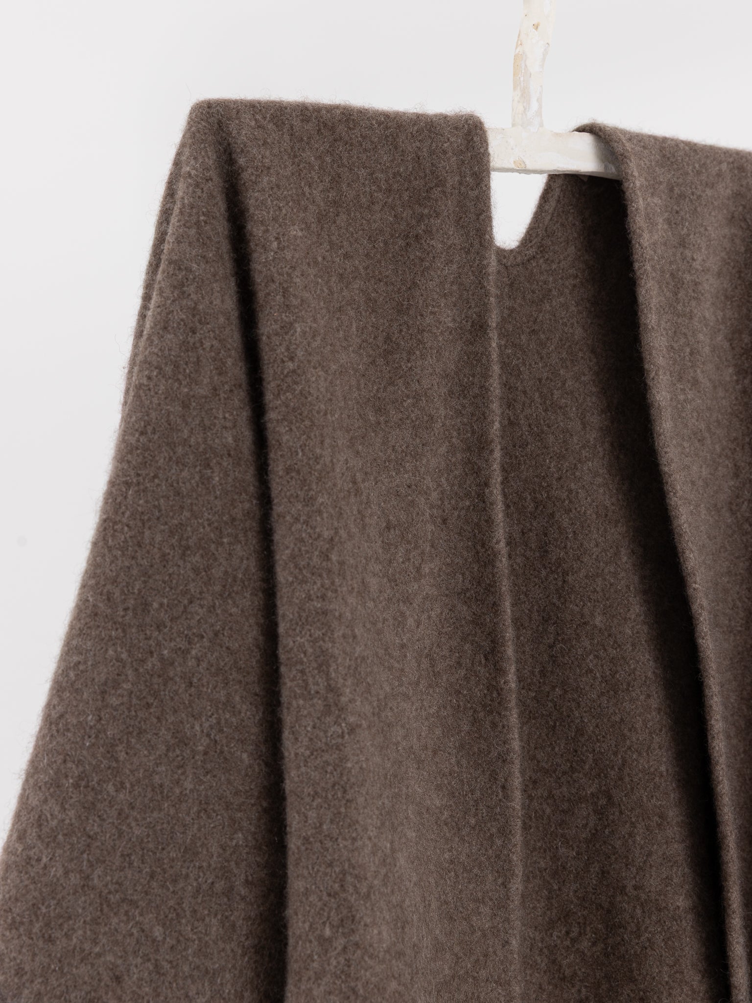 Norlha Split Cape in Natural Yak Grey - NORLHA at Worthwhile - shop SCARF