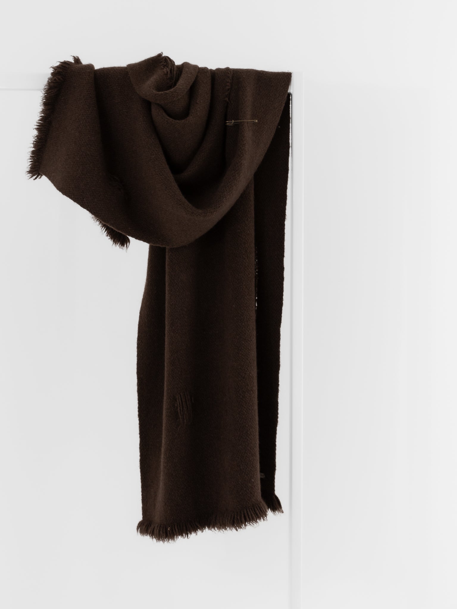 Norlha Handspun Flock Scarf in Natural Yak Brown - NORLHA at Worthwhile - shop SCARF