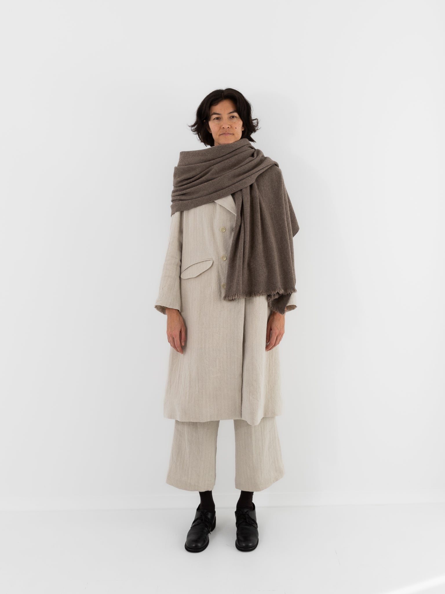 Norlha Nomad Classic Scarf in Natural Yak Grey - NORLHA at Worthwhile - shop SCARF