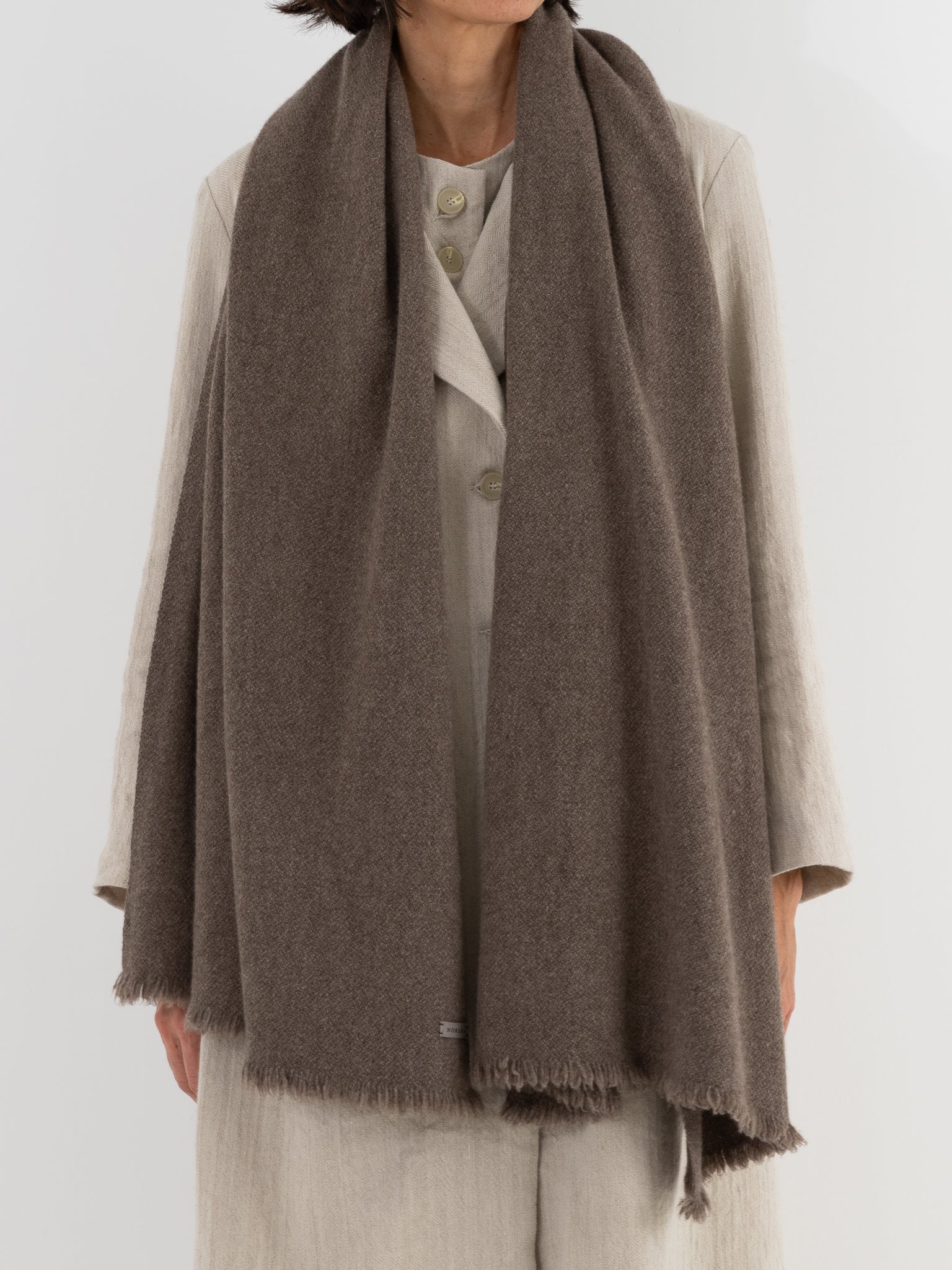 Norlha Nomad Classic Scarf in Natural Yak Grey - NORLHA at Worthwhile - shop SCARF
