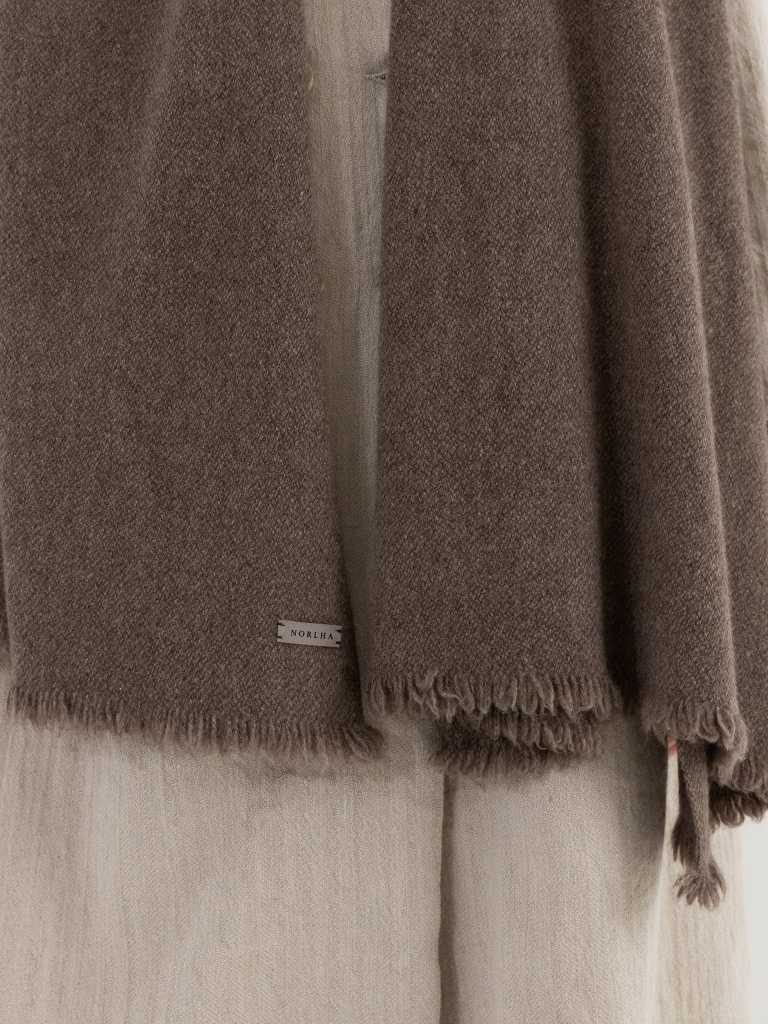 Norlha Nomad Classic Scarf in Natural Yak Grey - NORLHA at Worthwhile - shop SCARF