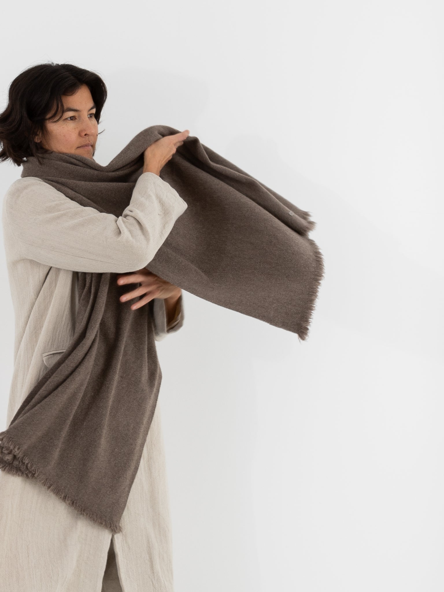 Norlha Nomad Classic Scarf in Natural Yak Grey - NORLHA at Worthwhile - shop SCARF