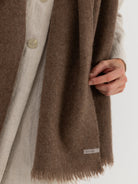 Norlha Nomad Net Boiled Scarf in Natural Yak Golden Brown - NORLHA at Worthwhile - shop SCARF