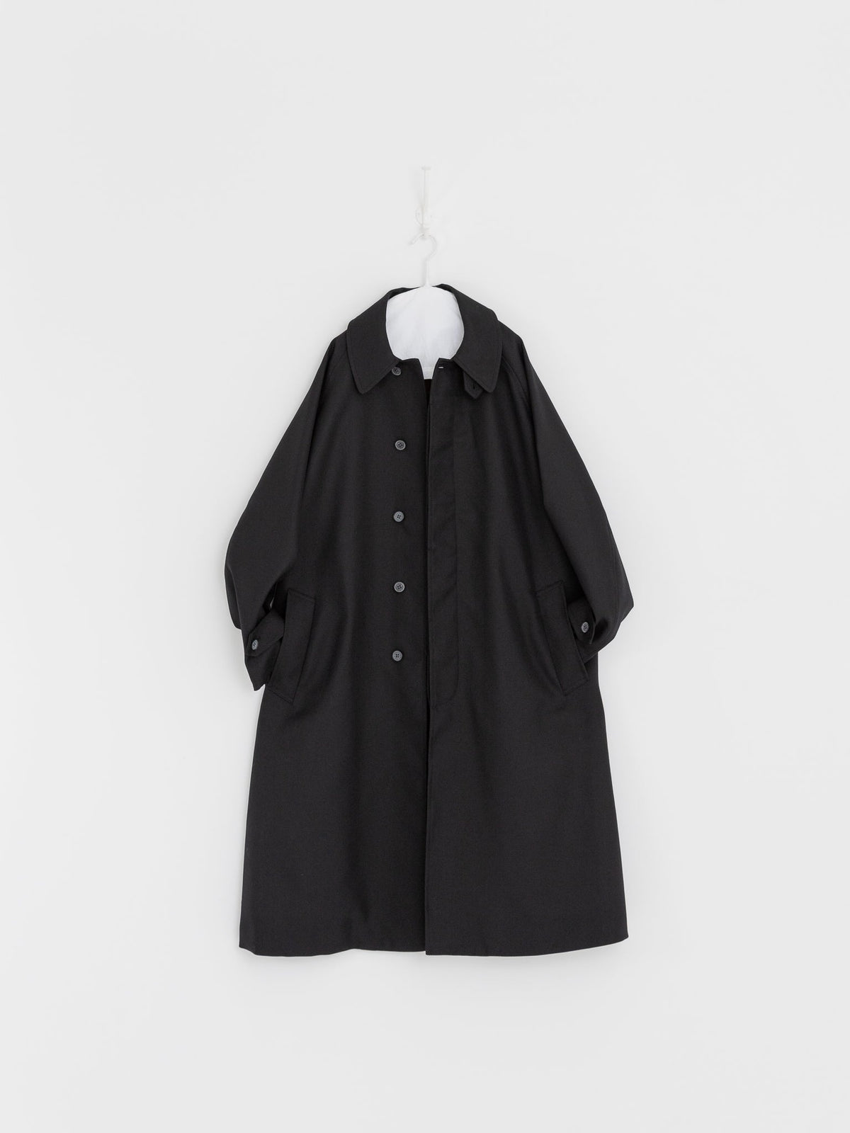 POLYPLOID Long Coat B in Black - POLYPLOID at Worthwhile - shop COAT